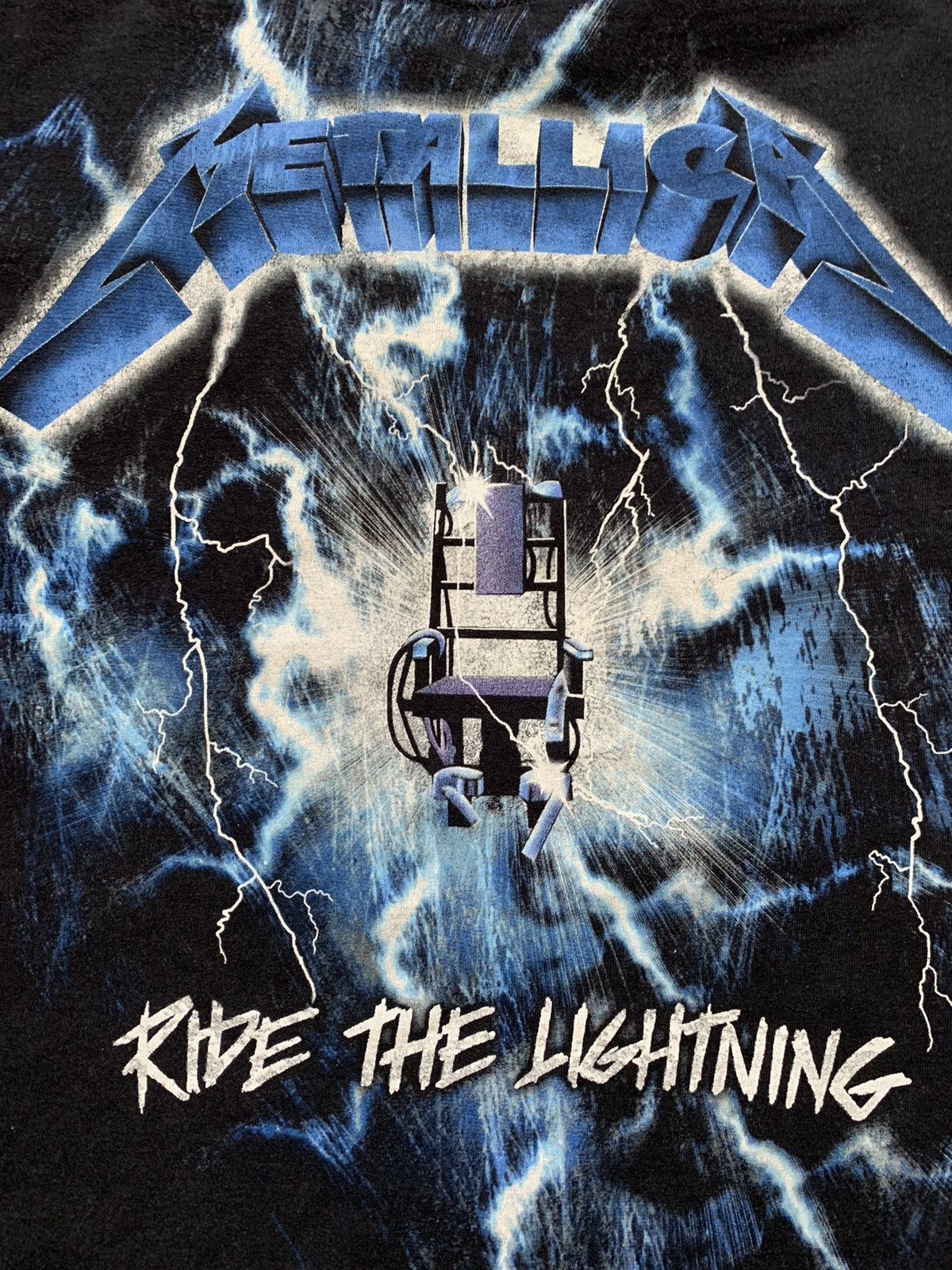 Band Tees × Metallica × Vintage 2000s METALLICA Ride The Lightning Band T Shirt Size US M / EU 48-50 / 2 - 2 Thumbnail