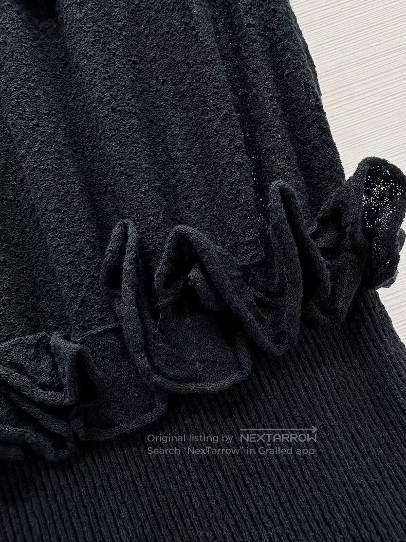Chanel Chanel 25A handicraft workshop black cake dress Size XS / US 0-2 / IT 36-38 - 4 Thumbnail