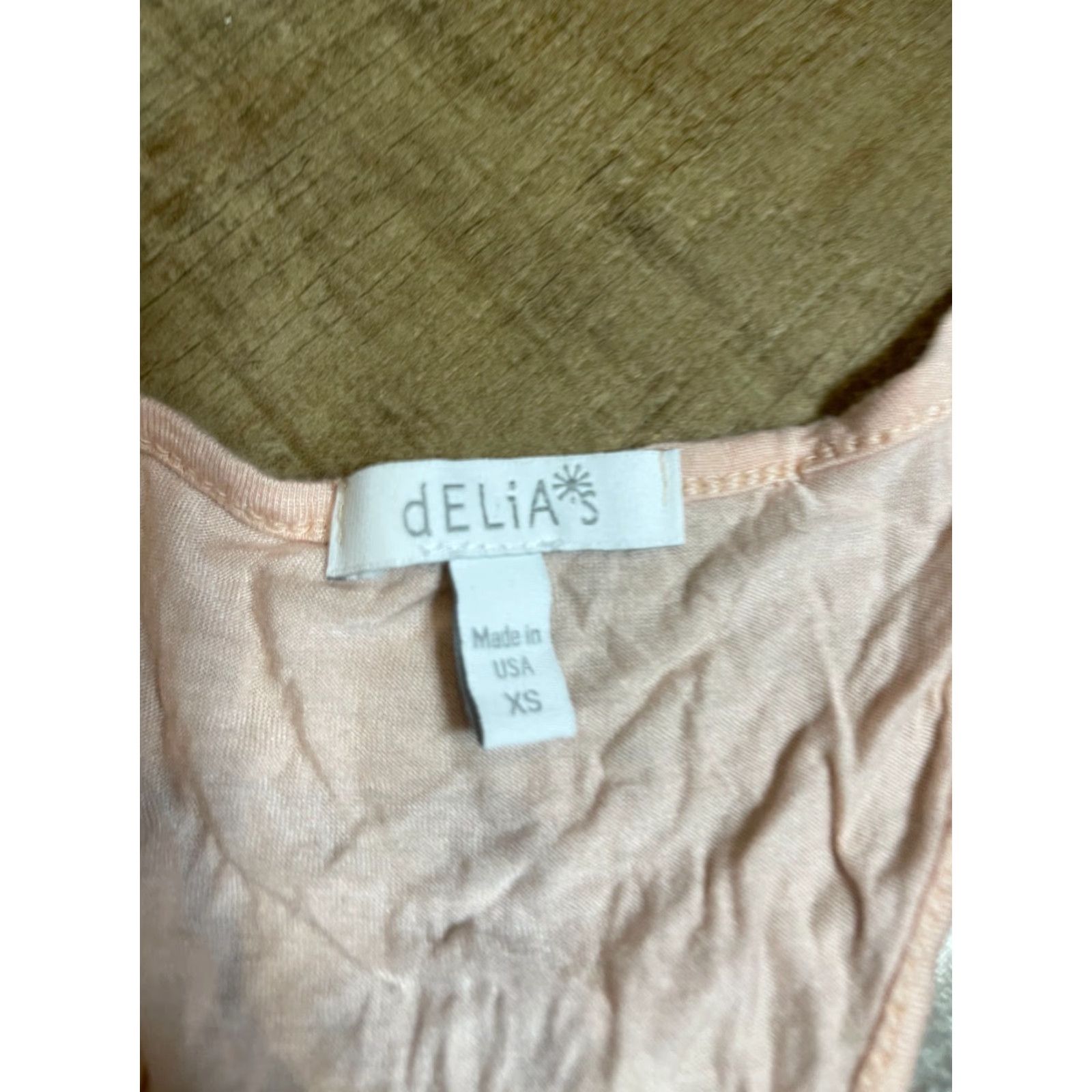 Vintage Delias Tank Womens XS Pink Sequins Sleeveless Top Size XS / US 0-2 / IT 36-38 - 4 Thumbnail