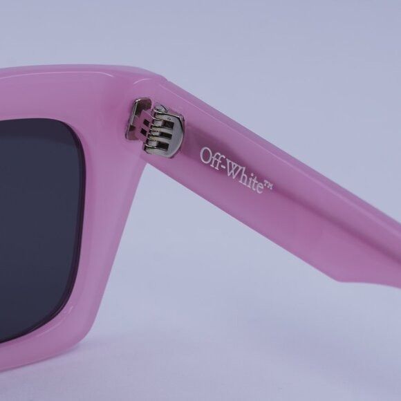 Off-White Off-White OERI13Y SELMA 3007 Sunglasses Pink Square Frame Size ONE SIZE - 8 Thumbnail