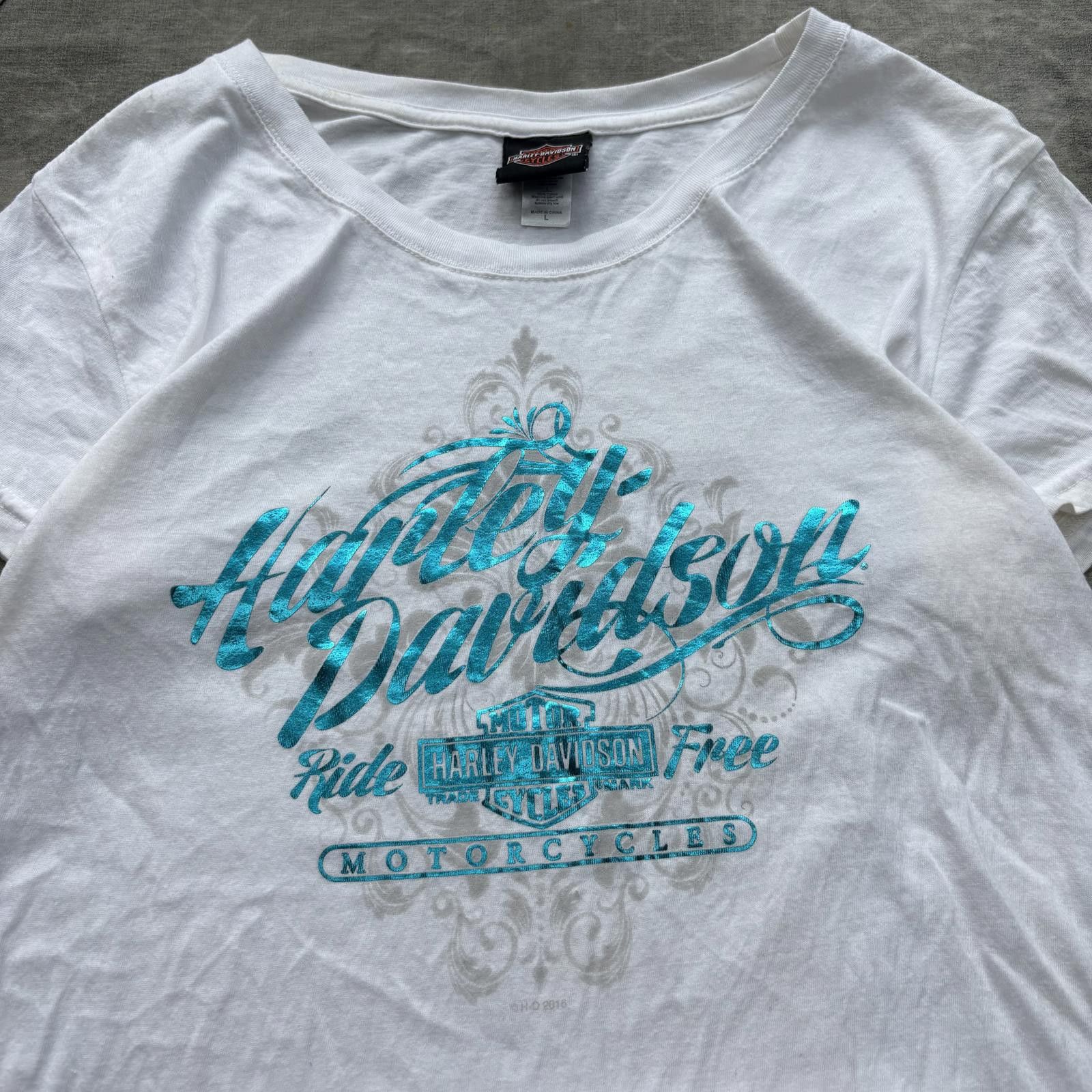Harley Davidson Vintage Y2K Harley Davidson Louisiana Grunge Biker Shirt Size L / US 10 / IT 46 - 3 Thumbnail