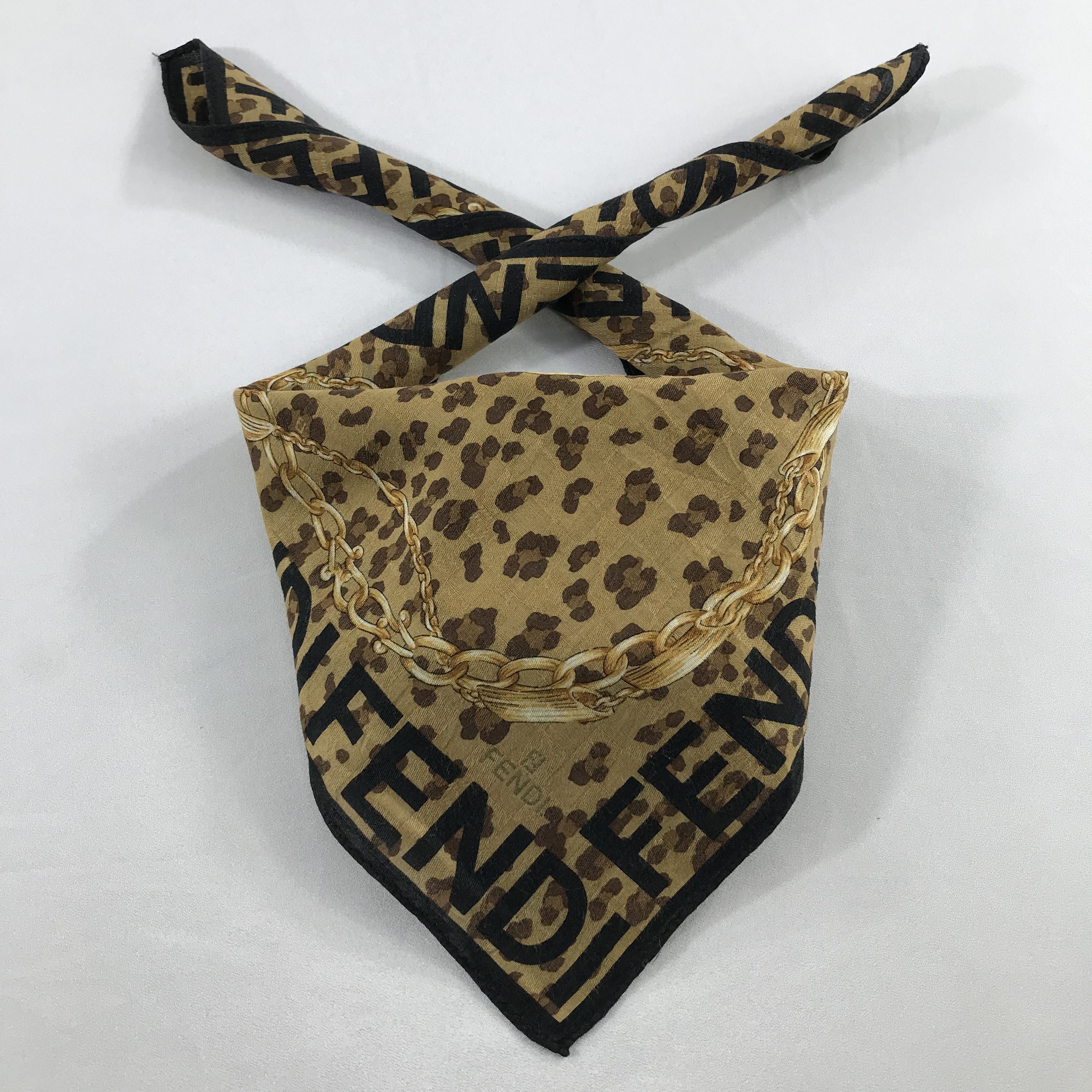 Vintage Vintage Fendi Bandana / Handkerchief / Neckerchief -S2296 Size ONE SIZE - 3 Thumbnail