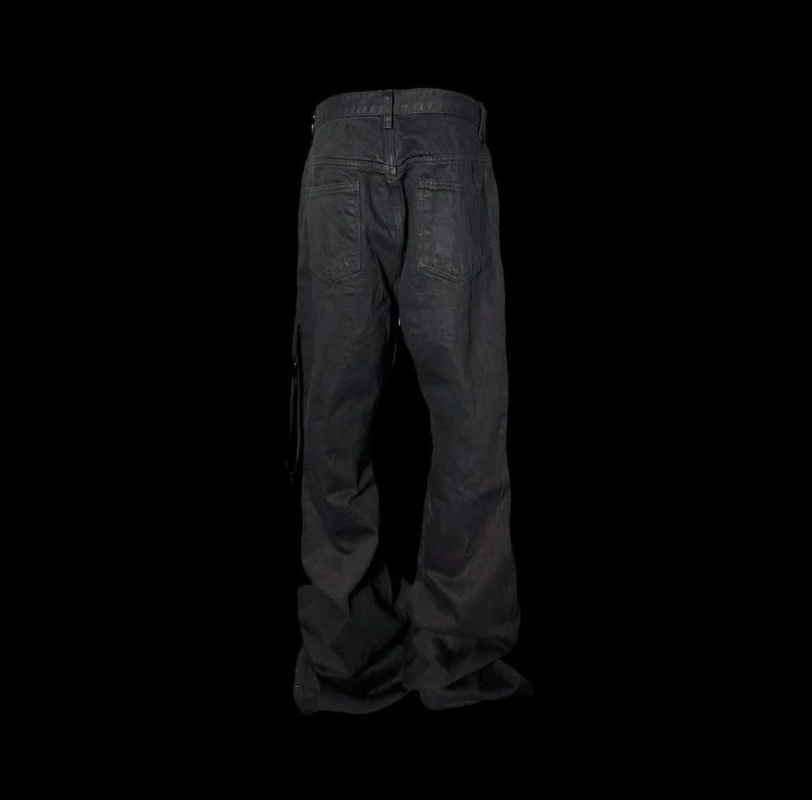 Japanese Brand Emostanceclub Leather patched flare jeans size 2 Size US 33 - 3 Thumbnail