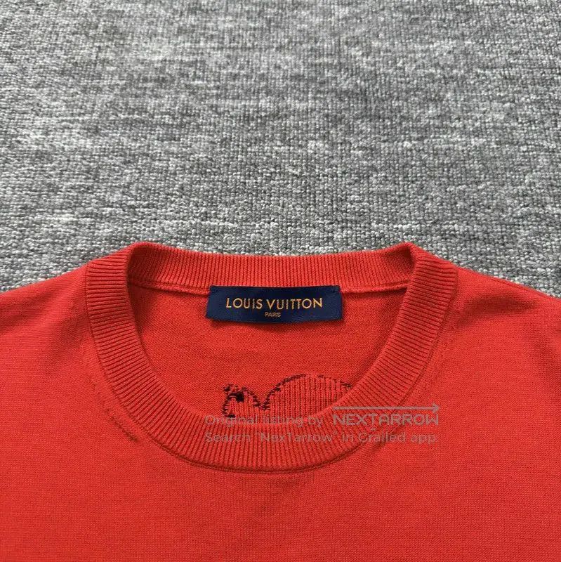 Louis Vuitton Louis Vuitton Red Cotton Men's T-Shirt . Size US M / EU 48-50 / 2 - 3 Thumbnail