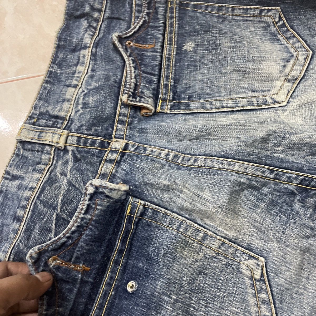 Other Vintage Pinball Workwear Denim Jeans Size US 35 - 11 Thumbnail