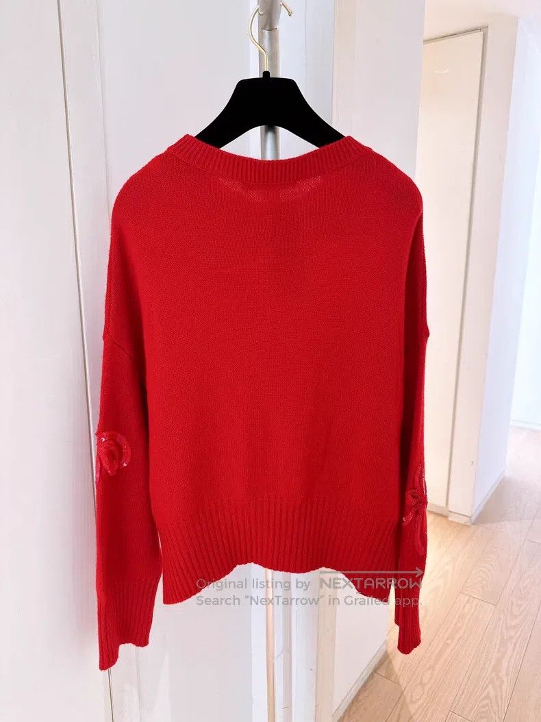 Valentino Valentino Bow sequin cashmere sweater Size XS / US 0-2 / IT 36-38 - 2 Thumbnail
