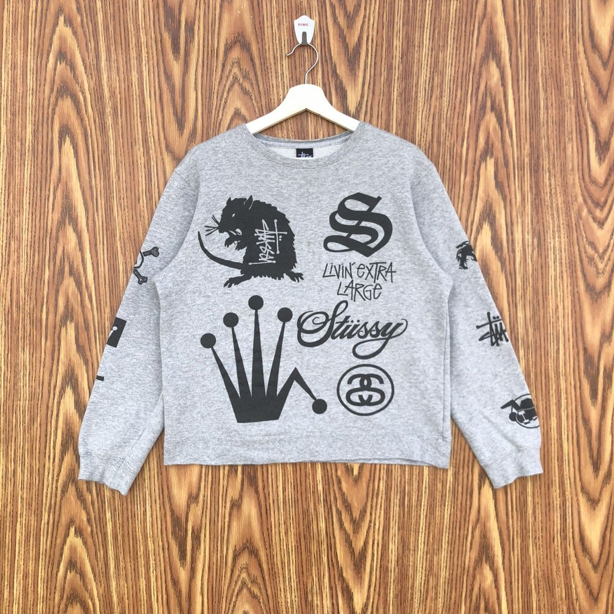 Stussy Vintage Stussy Crown Collage 8 Ball Crewneck Sweatshirt Size US M / EU 48-50 / 2 - 1 Thumbnail
