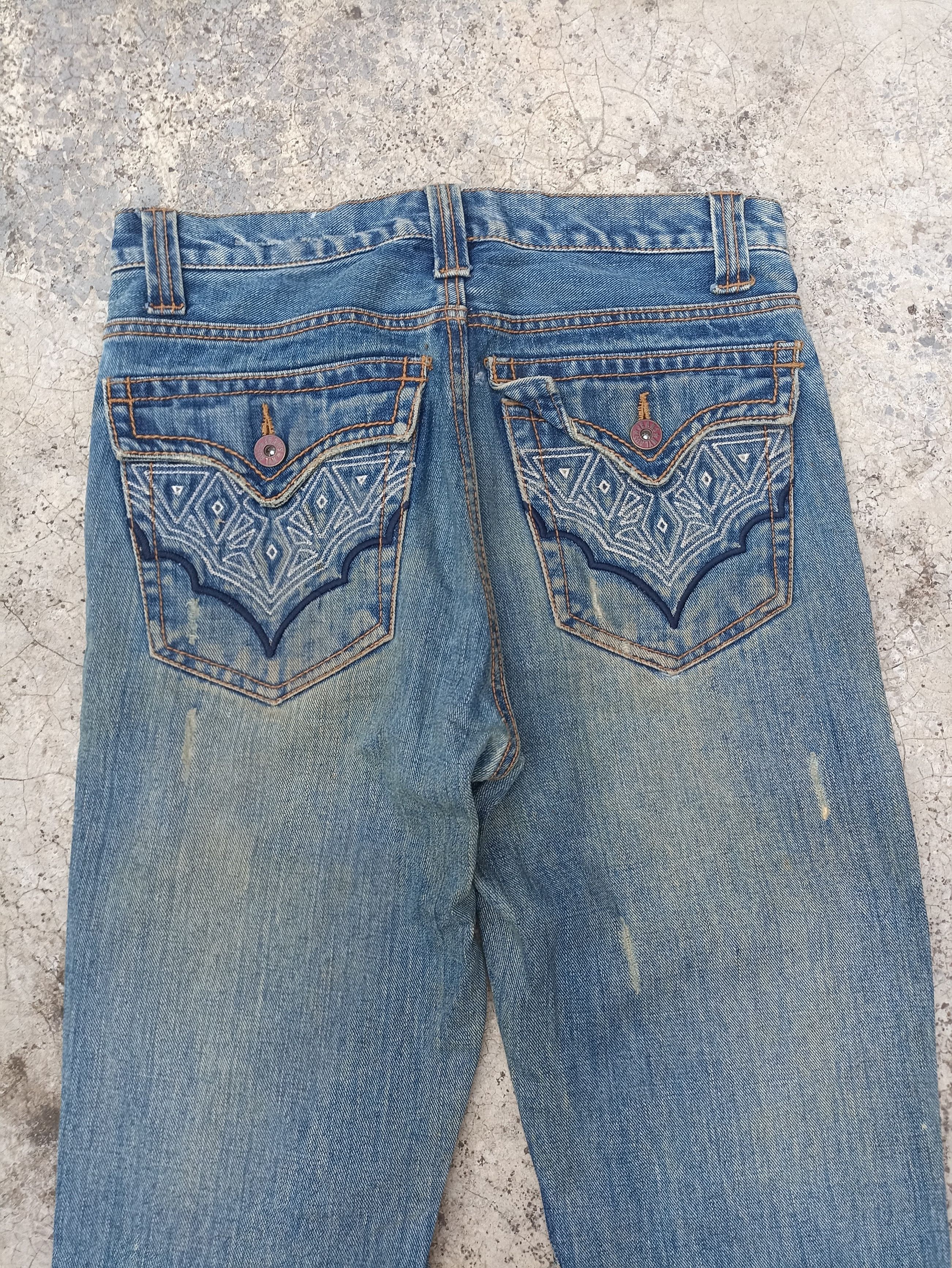 Beauty Beast Flare Nylaus Jeans Distressed Denim Beauty Beast LGB Design Size US 30 / EU 46 - 9 Thumbnail