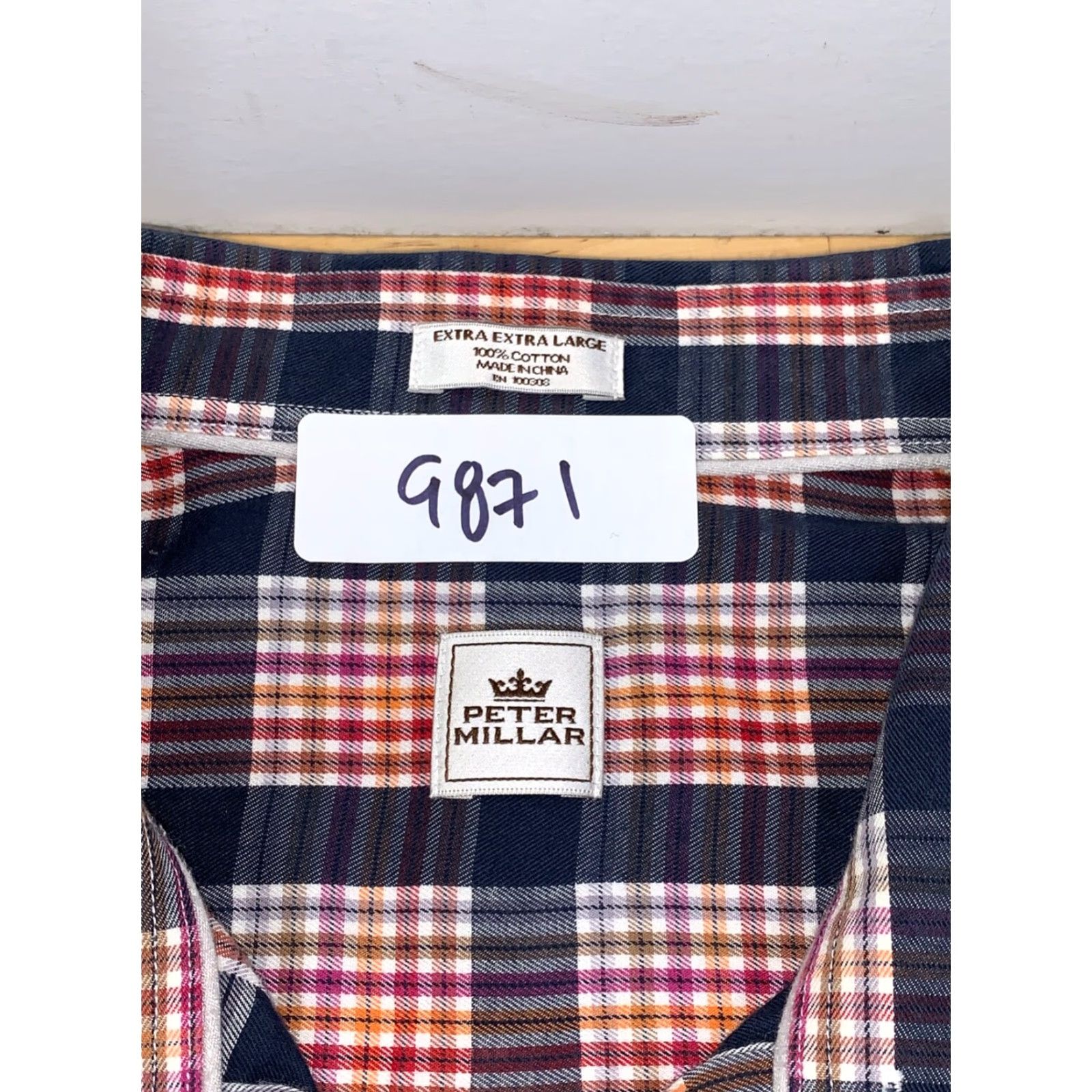 Peter Millar Peter Millar Button-Up Shirt Mens 2XL Blue Plaid Long Sleeve Button-Up Mens 2XL Multicolor Cotton Classic Preppy Size US XXL / EU 58 / 5 - 2 Thumbnail