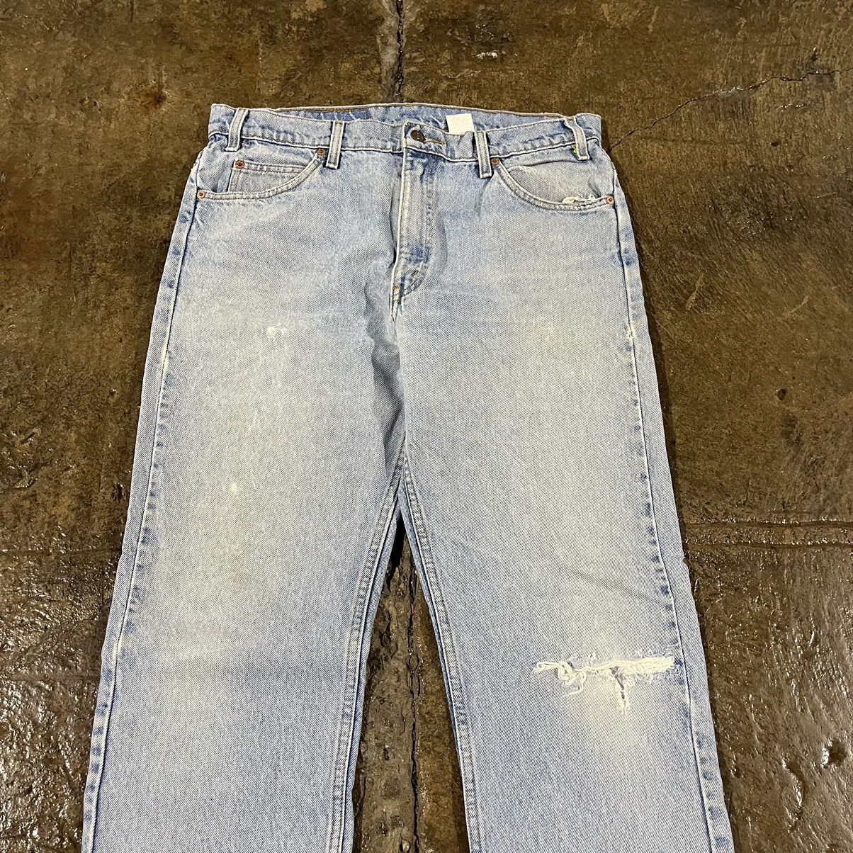 Levi's × Vintage Crazy Vintage 90s Levi's 505 Orange Tab Jeans Faded Skater Size US 36 / EU 52 - 7 Thumbnail