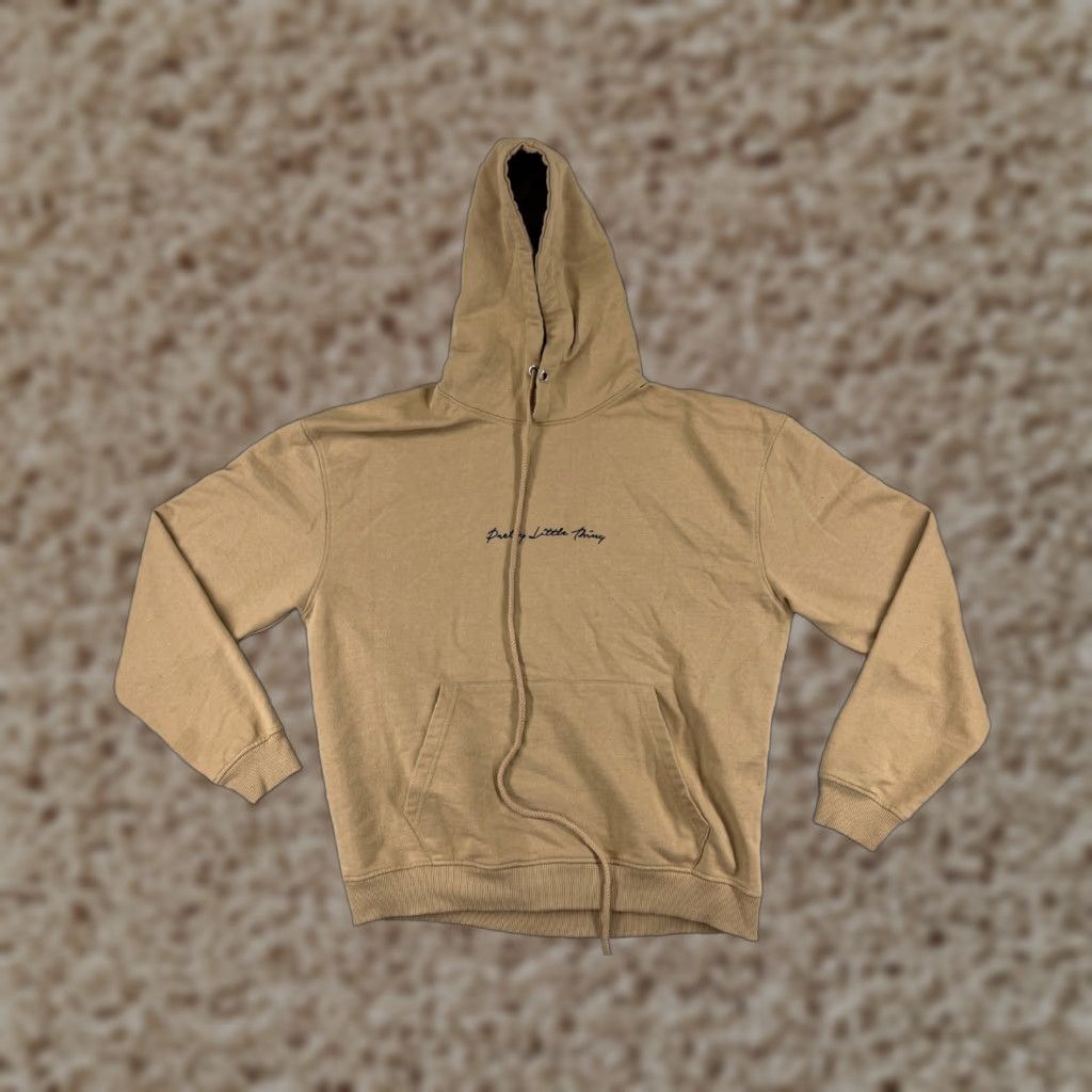 PrettyLittleThing VINTAGE PRETTYLITTLETHING Sweater Shirt Womens Medium Beige Hooded Pullover Kangaroo Pocket Size M / US 6-8 / IT 42-44 - 1 Thumbnail