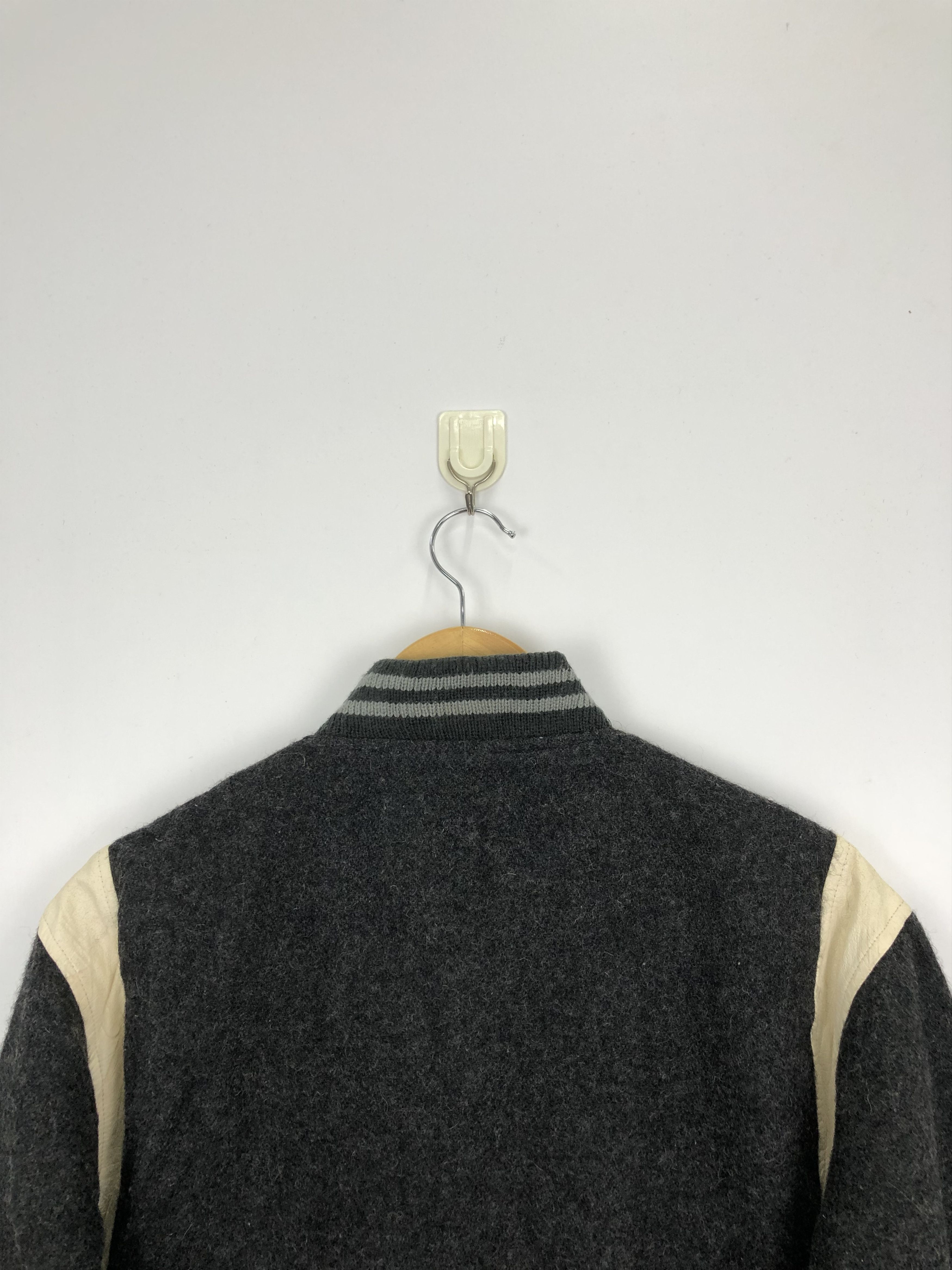 Japanese Brand Vintage 80s Japanese Varsity Jacket Gray Wool V0337 Size US M / EU 48-50 / 2 - 4 Thumbnail