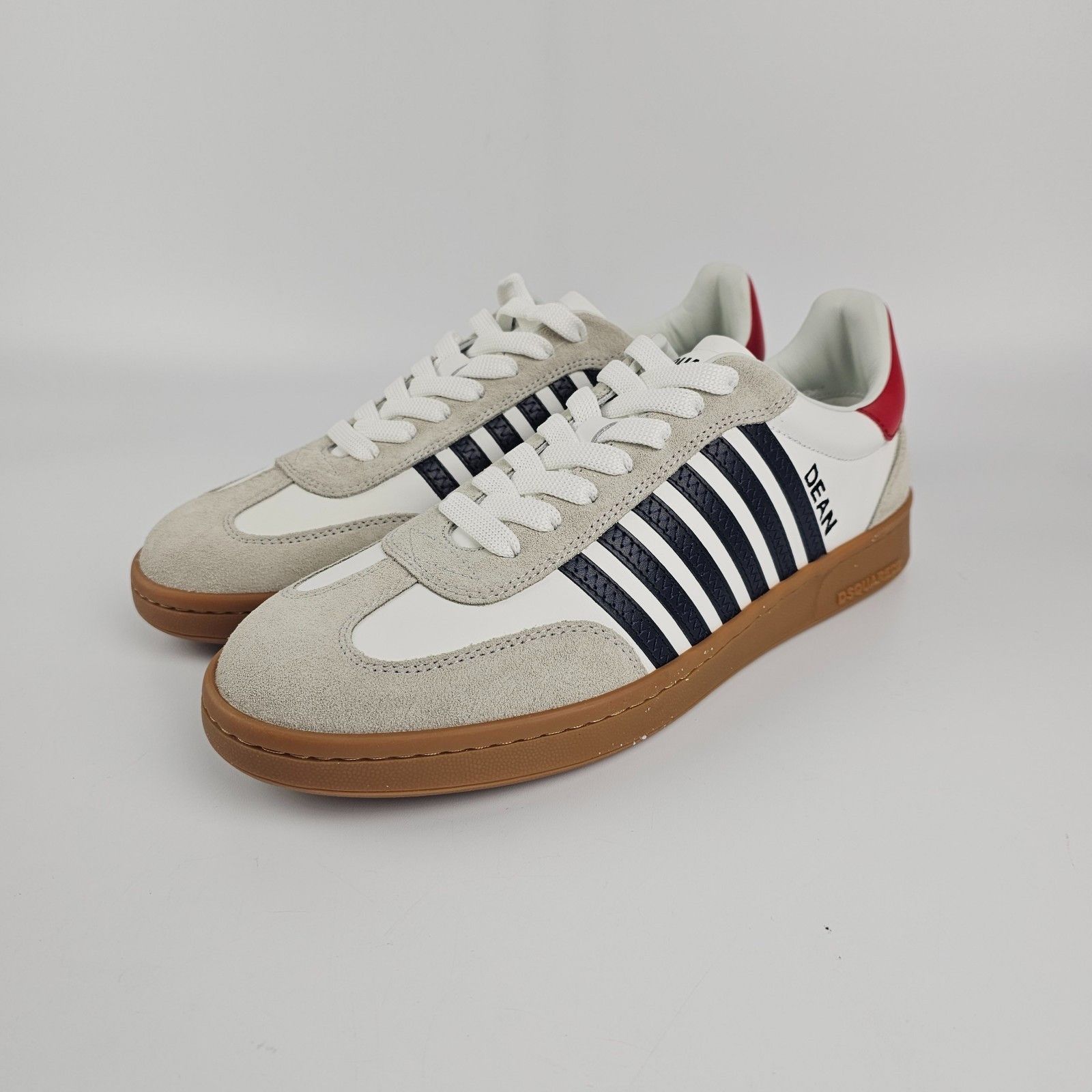 Dsquared2 DSQUARED2 Boxer White Leather Sneakers New And Authentic (Me Size US 7 / EU 40 - 1 Thumbnail