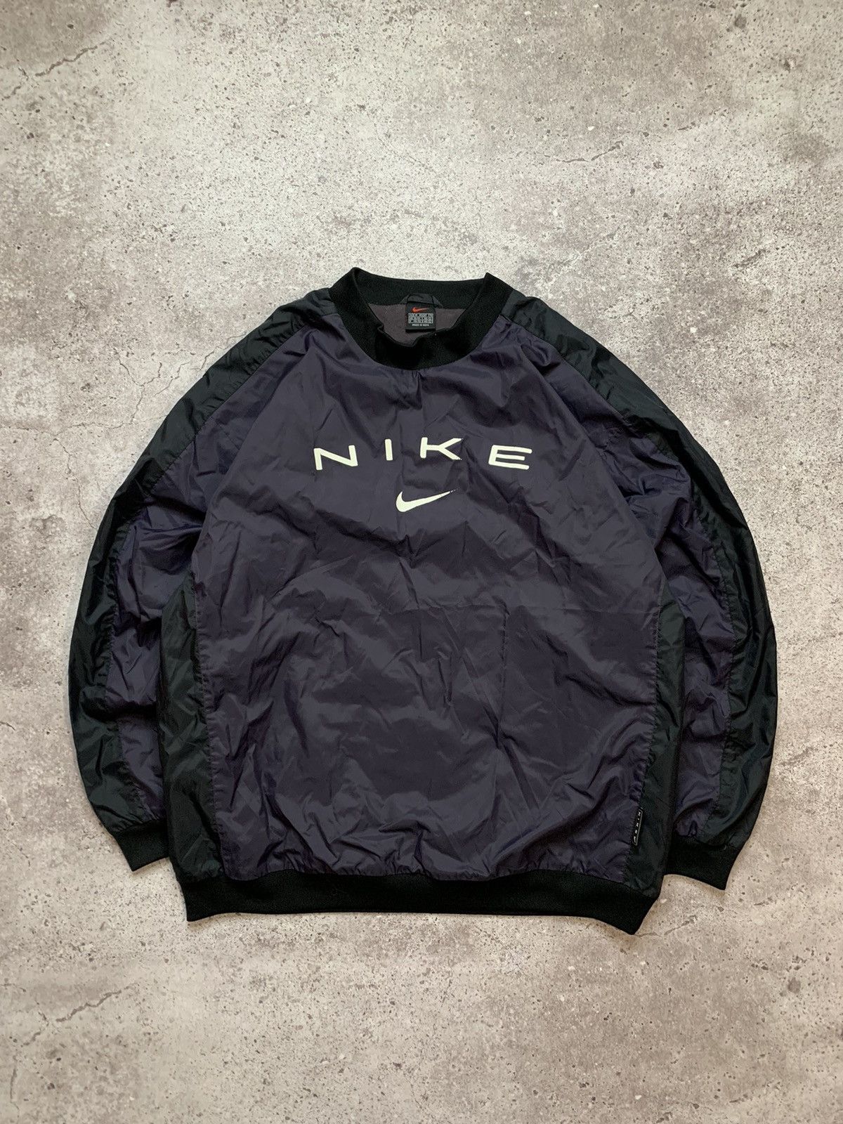 Nike × Streetwear × Vintage Nike Y2K Nylon Vintage Sweatshirt  