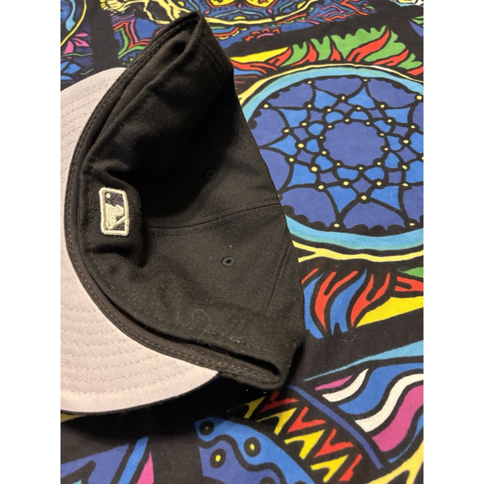 New Era Los Angeles Dodgers Black flex fit 7 5/8 Size ONE SIZE - 6 Thumbnail
