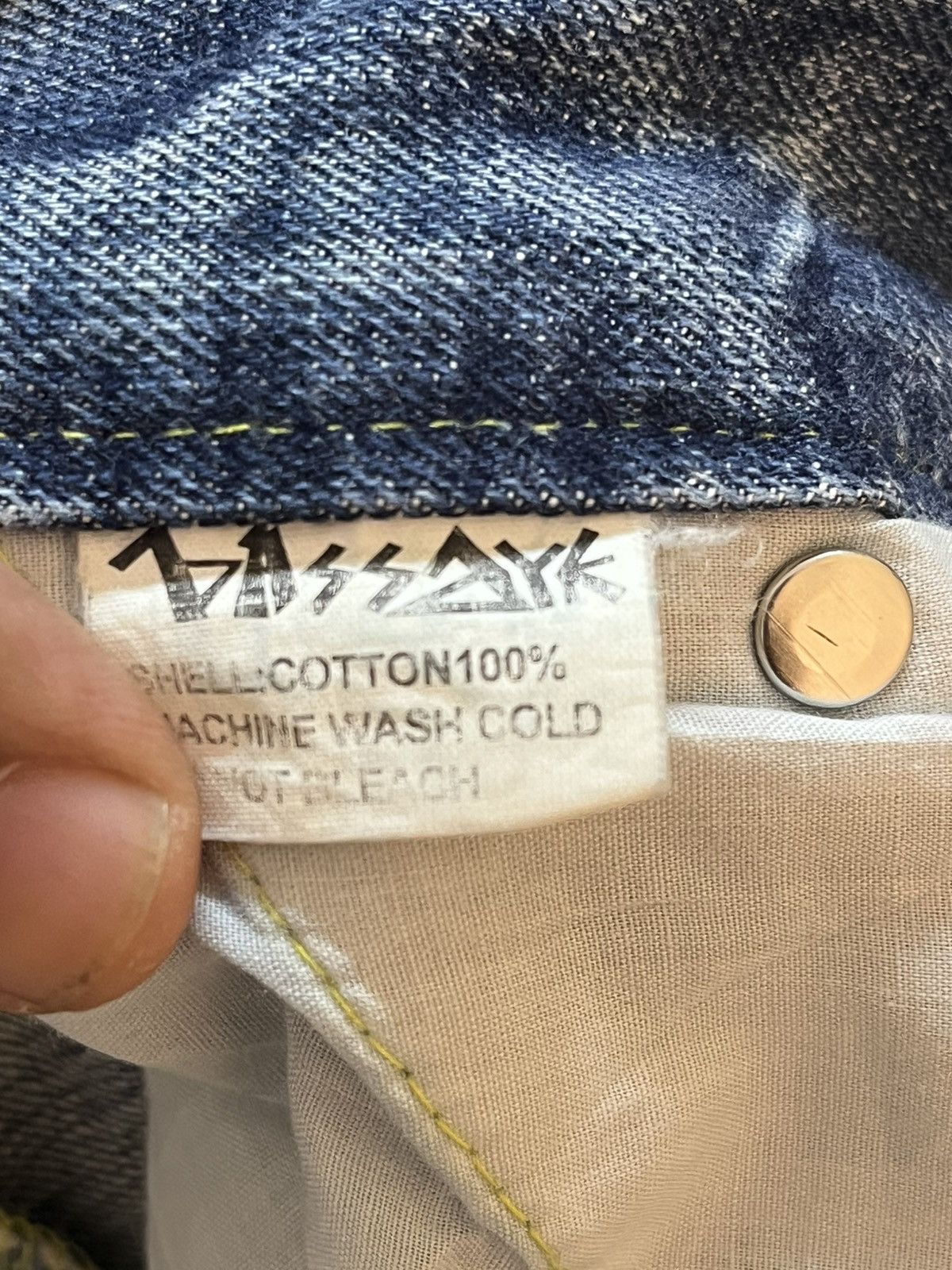 Bassike Vintage Bassayk Baggy Skater Wide Leg Faded Denim Size US 33 - 11 Thumbnail