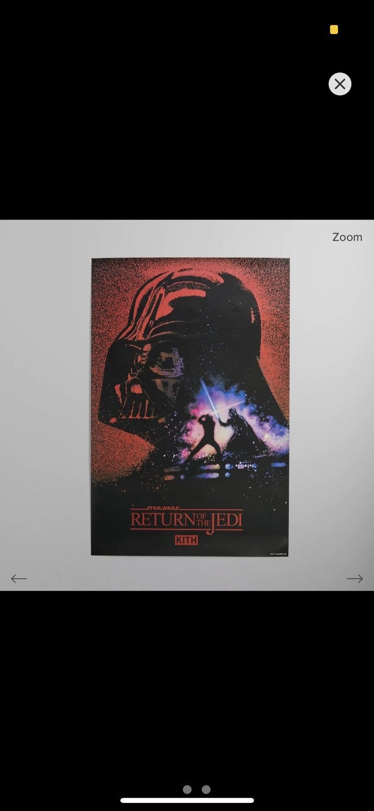 Kith Kith Star Wars Darth Vader poster | Grailed