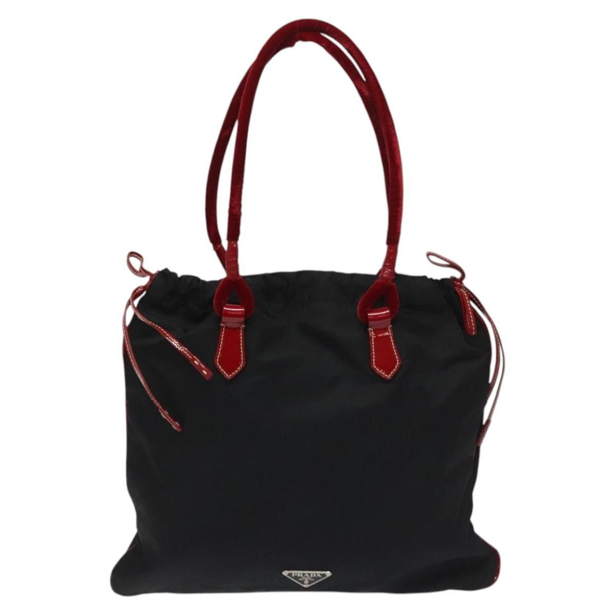Prada PRADA Hand Bag Nylon Black Silver Size ONE SIZE - 2 Thumbnail