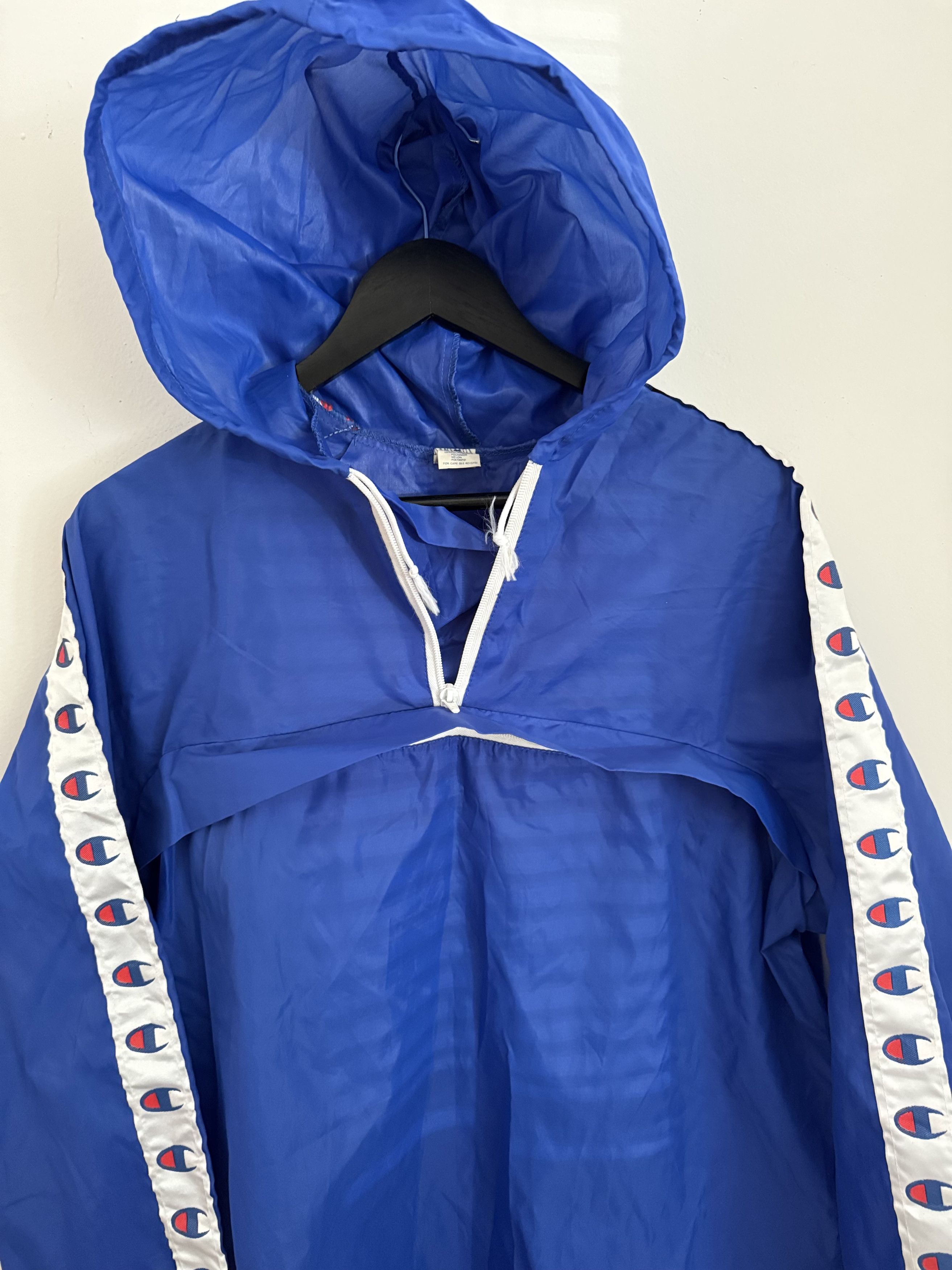Champion Champion Anorak Jacket LBlue Hooded Packable Windbreaker Size US L / EU 52-54 / 3 - 2 Thumbnail