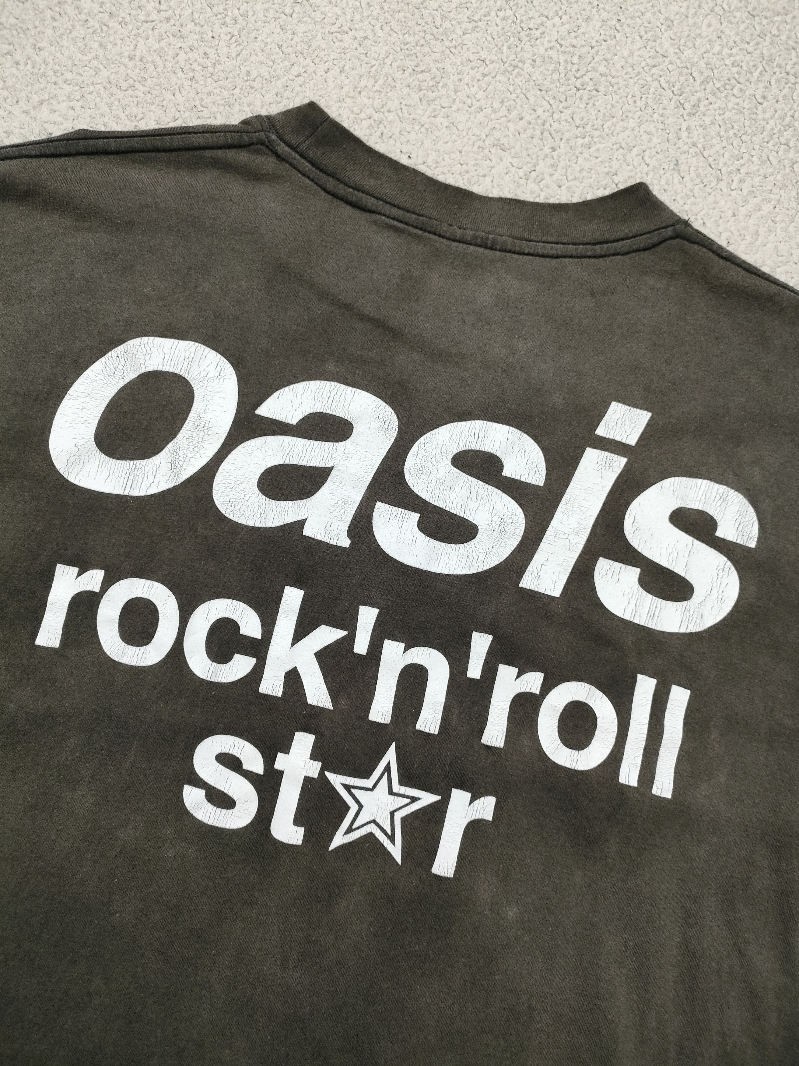 Band Tees 90s OASIS ROCK N ROLL STAR Long Sleeve EU Vintage Tee Size US XL / EU 56 / 4 - 15 Thumbnail