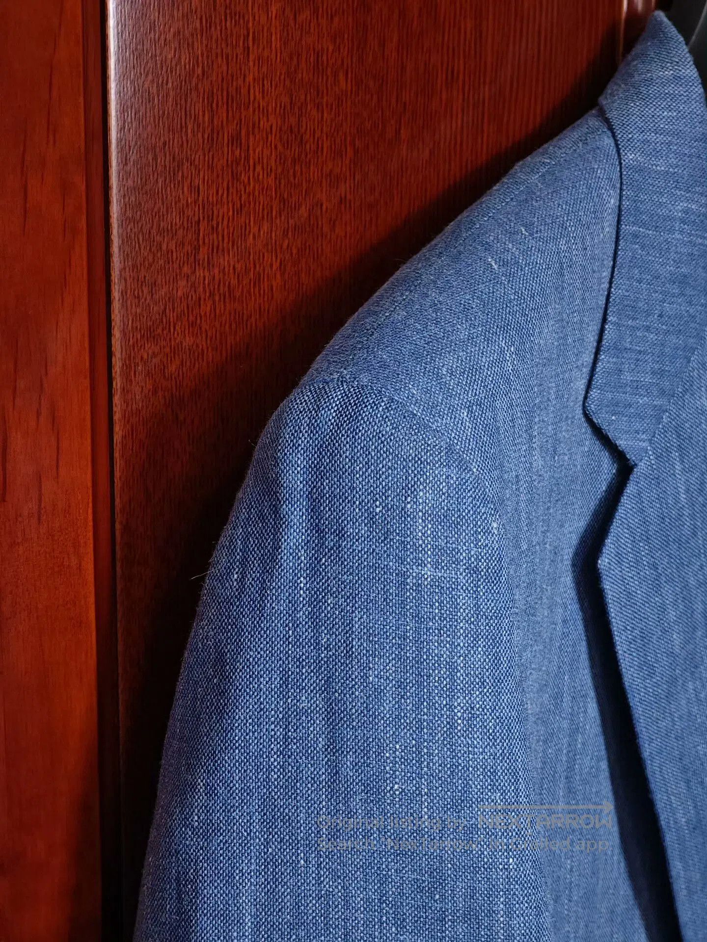 Japanese Brand Custom Italian Blue Suit Jacket. Size US L / EU 52-54 / 3 - 3 Thumbnail