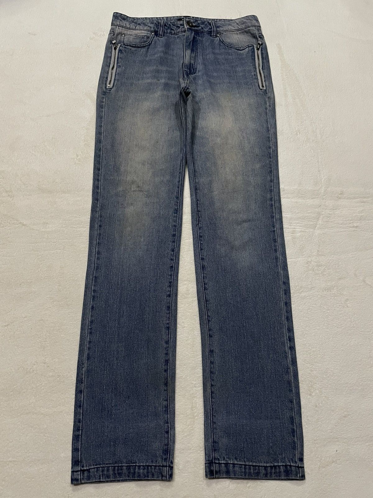 Vintage Vintage Doublefocus Straight Cut Mudwash Denim Jeans Size US 32 / EU 48 - 1 Thumbnail