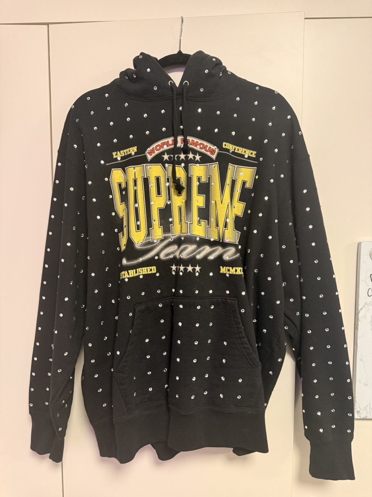Supreme Supreme Rhinestone Hoodie Size US L / EU 52-54 / 3 - 3 Thumbnail