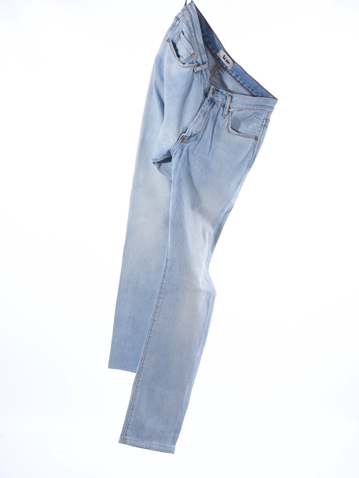 Acne Studios Acne Studios Mod/Le light Slim Straight Fit Luxury Jeans Size US 33 - 3 Thumbnail
