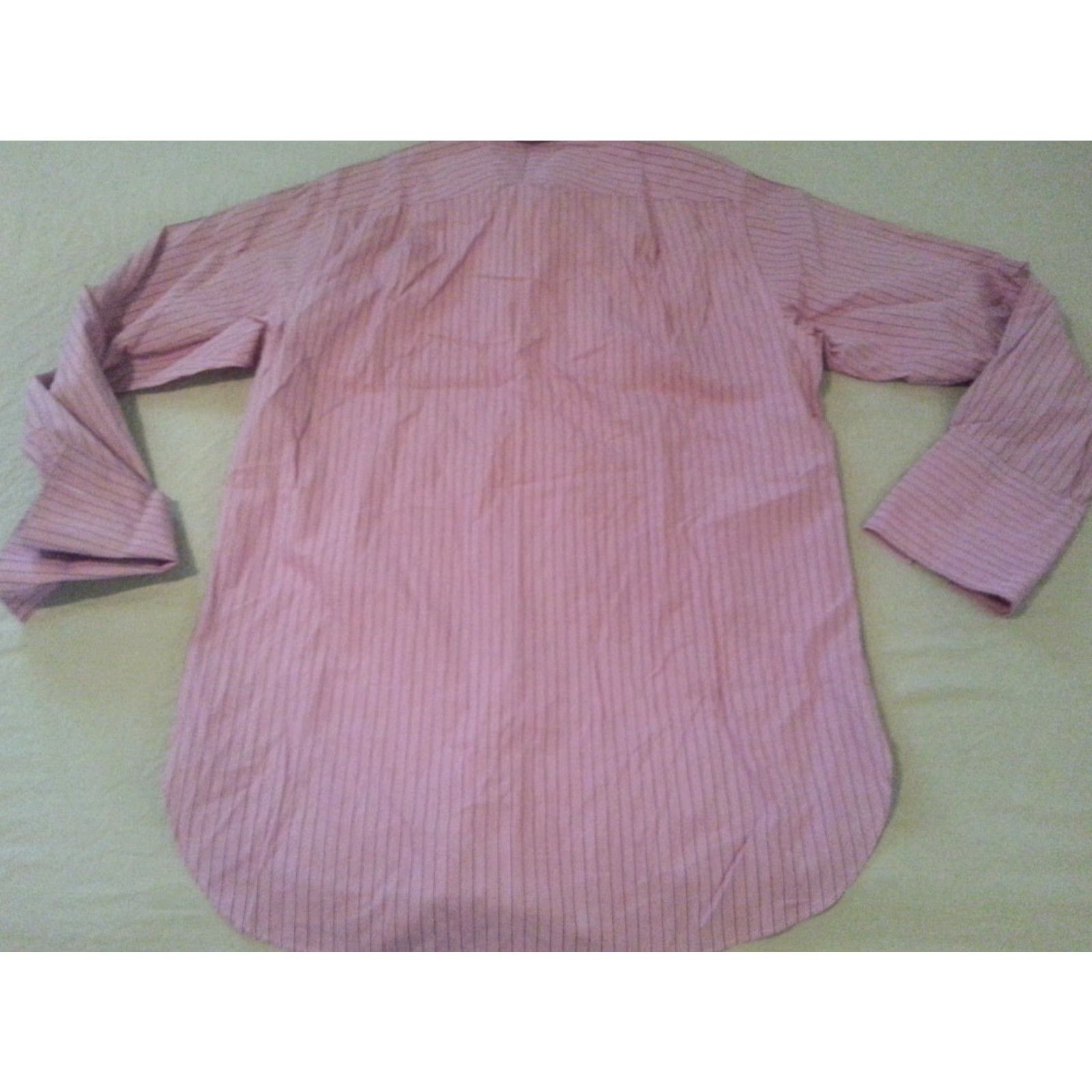 Charles Tyrwhitt Mens Charles Tyrwhitt Dress Shirt 16 34 Red Cotton Button Shirt Size 42R - 2 Thumbnail