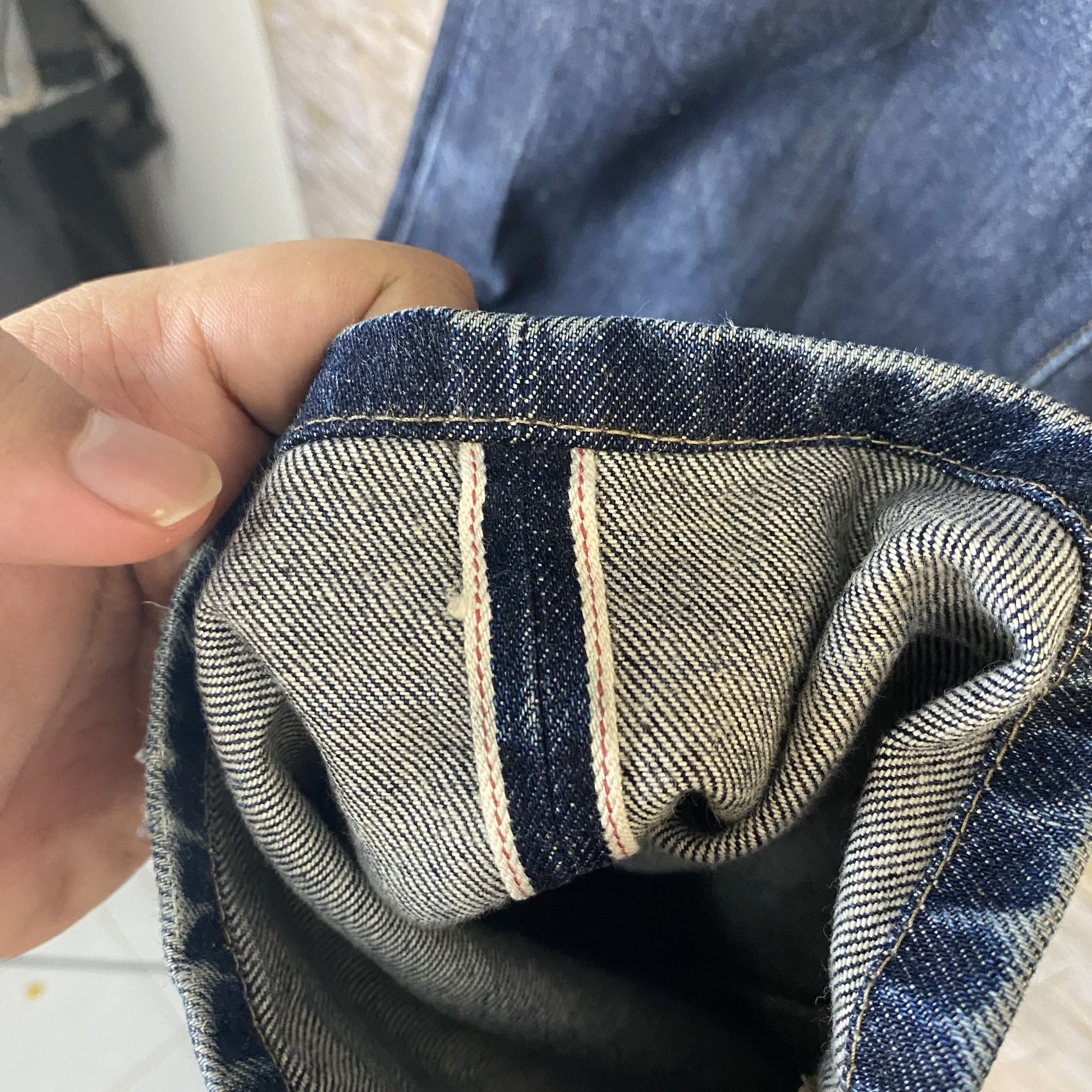 Japanese Brand Uniqlo blue selvedge vintage Denim Pants #7567 Size US 31 - 9 Thumbnail