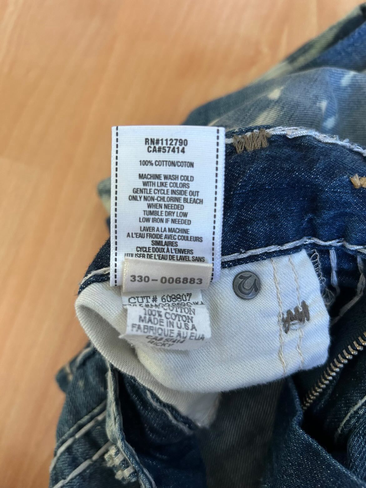 True Religion *RARE* True Religion “Ricky Super T” Stitch jeans [AZULS] Size US 32 / EU 48 - 9 Thumbnail