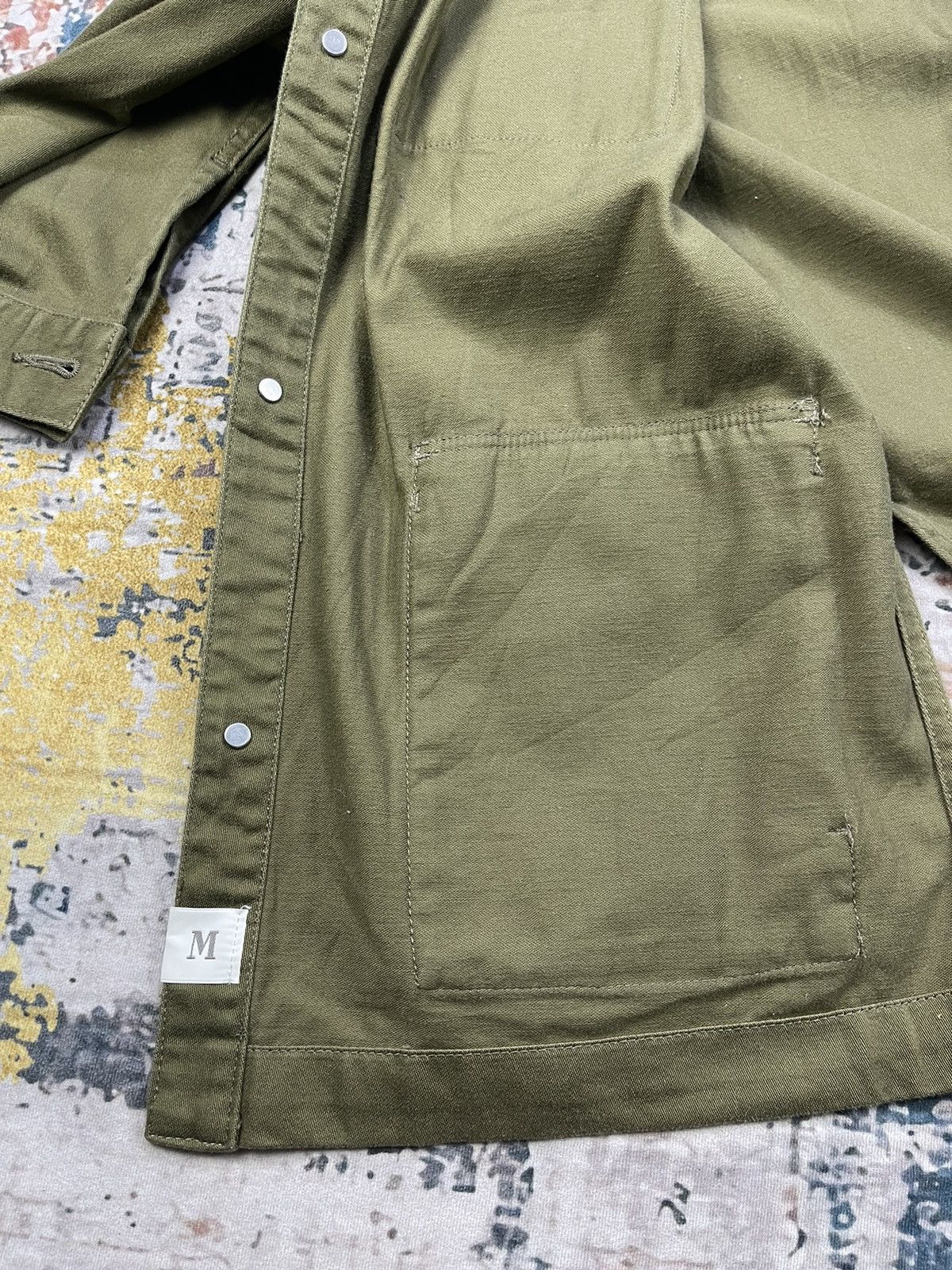 Japanese Brand Le Workware Journal Standard Collarless Belted Jackets Size M / US 6-8 / IT 42-44 - 13 Thumbnail