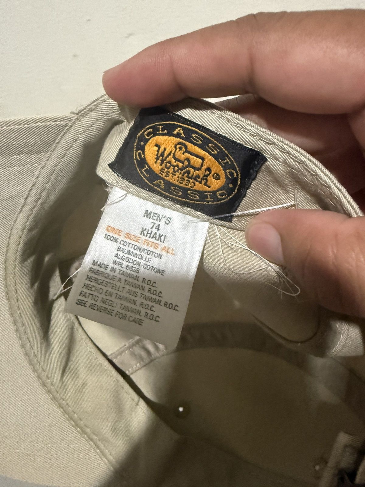 Woolrich Woolen Mills 90’s Woolrich Khaki 5 Panel Hat Size ONE SIZE - 7 Thumbnail
