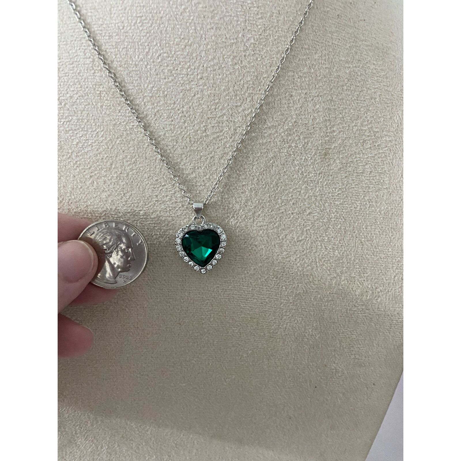 Other green heart necklace Size ONE SIZE - 2 Thumbnail