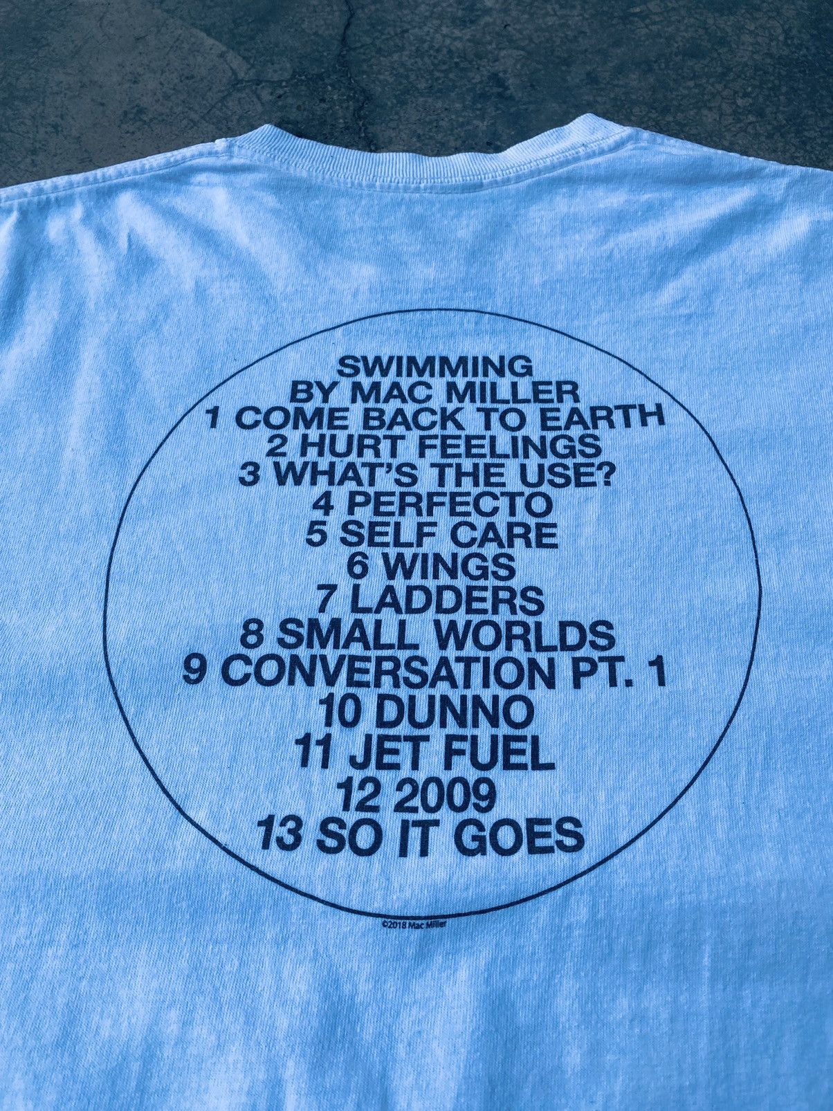 Rap Tees Vintage Y2k Mac Miller Last Album Swimming Rap Tees - Rip Size US M / EU 48-50 / 2 - 4 Thumbnail