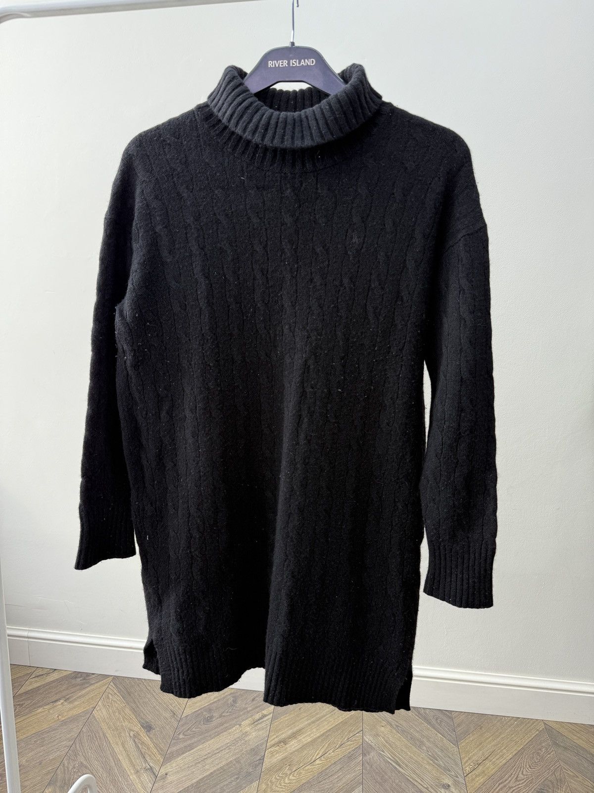 Polo Ralph Lauren Vintage Polo Ralph Lauren Wool Cable Knit Dress Size L / US 10 / IT 46 - 3 Thumbnail
