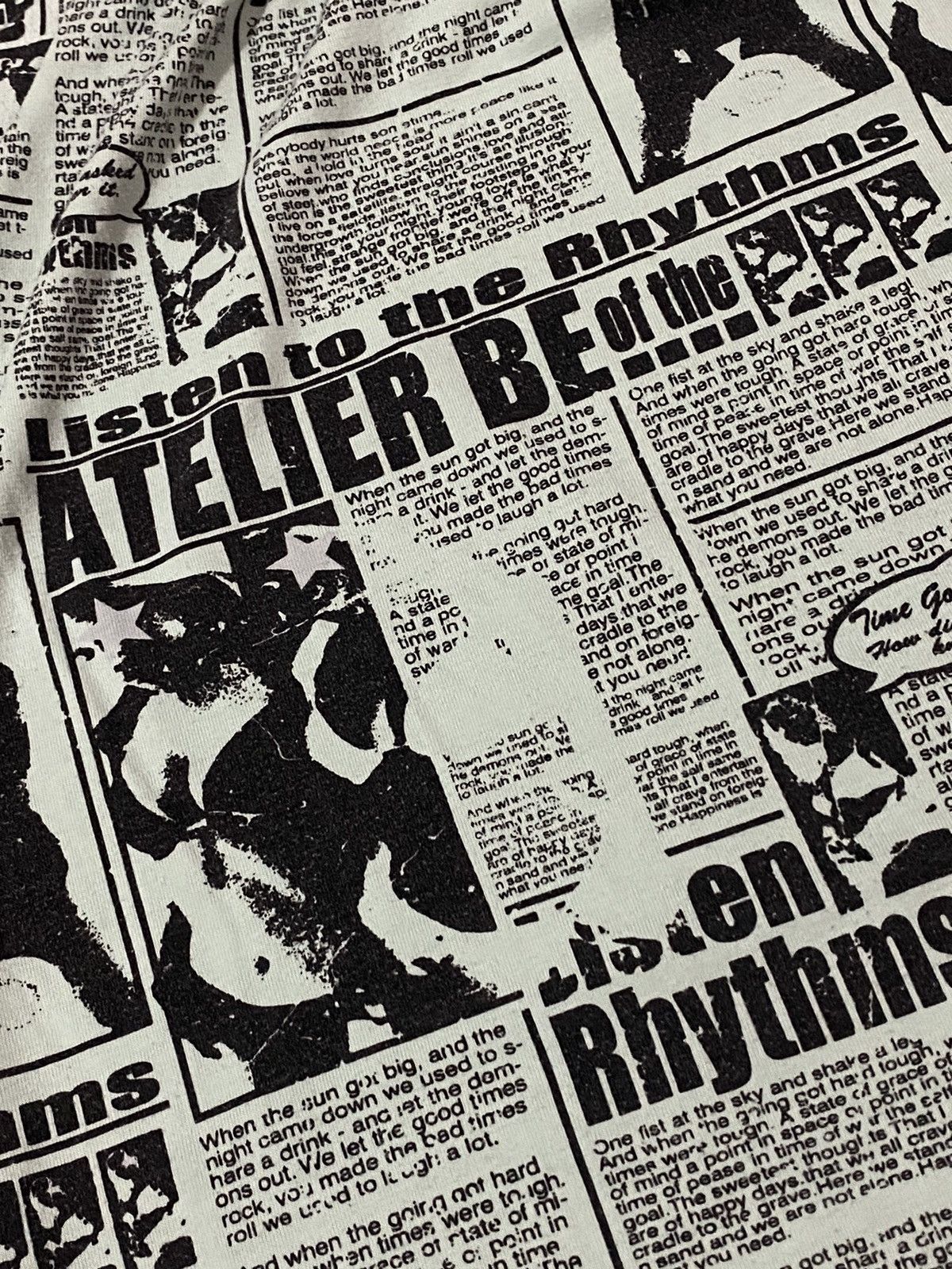 Hysteric Glamour × Japanese Brand ATELIER BE JAPAN NEWSPAPER FULLPRINT HYSTERIC STYLES Size L / US 10 / IT 46 - 5 Thumbnail