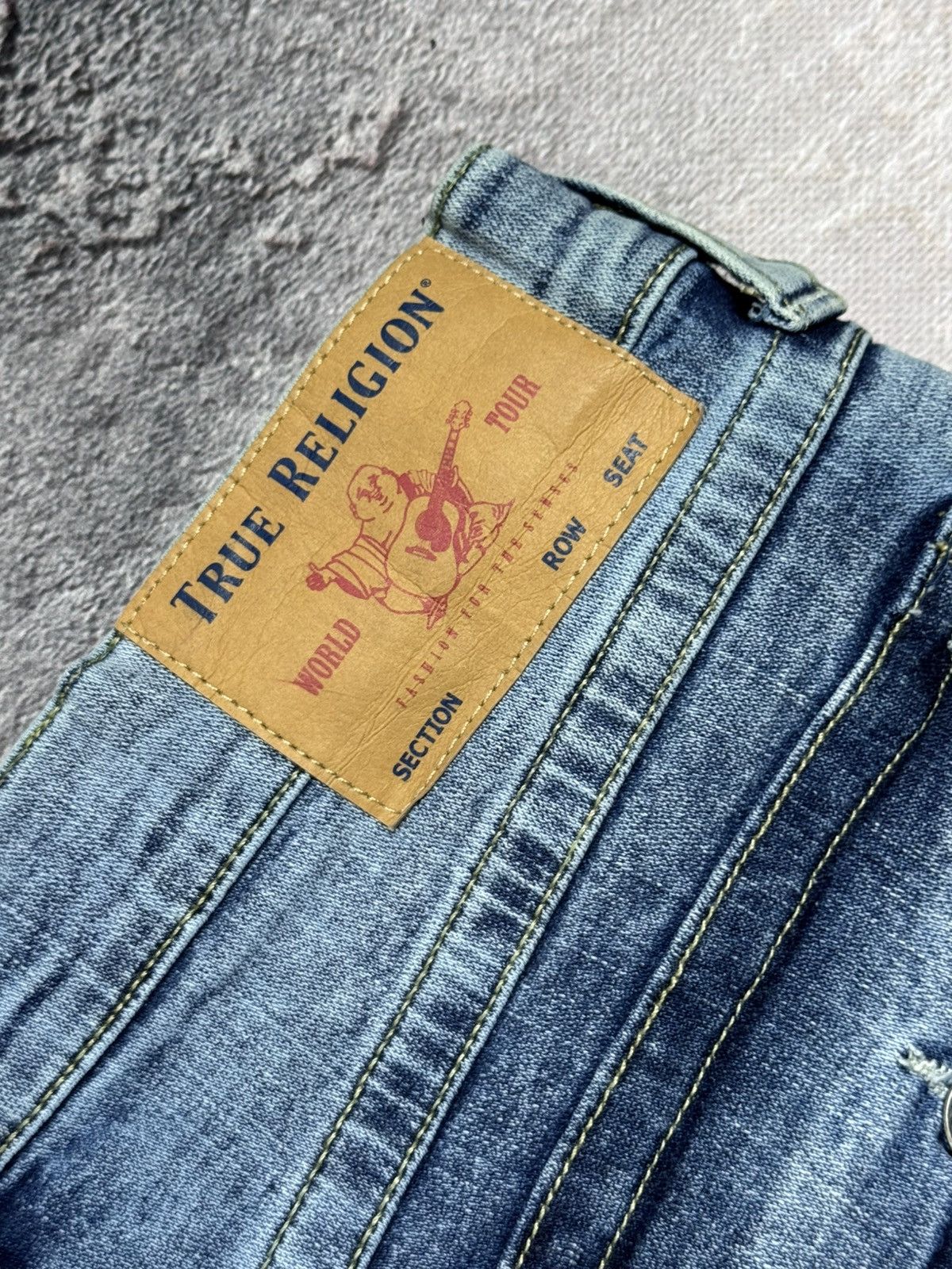 True Religion True Religion "Ricky" Relaxed Straight Jeans Size US 32 / EU 48 - 10 Thumbnail