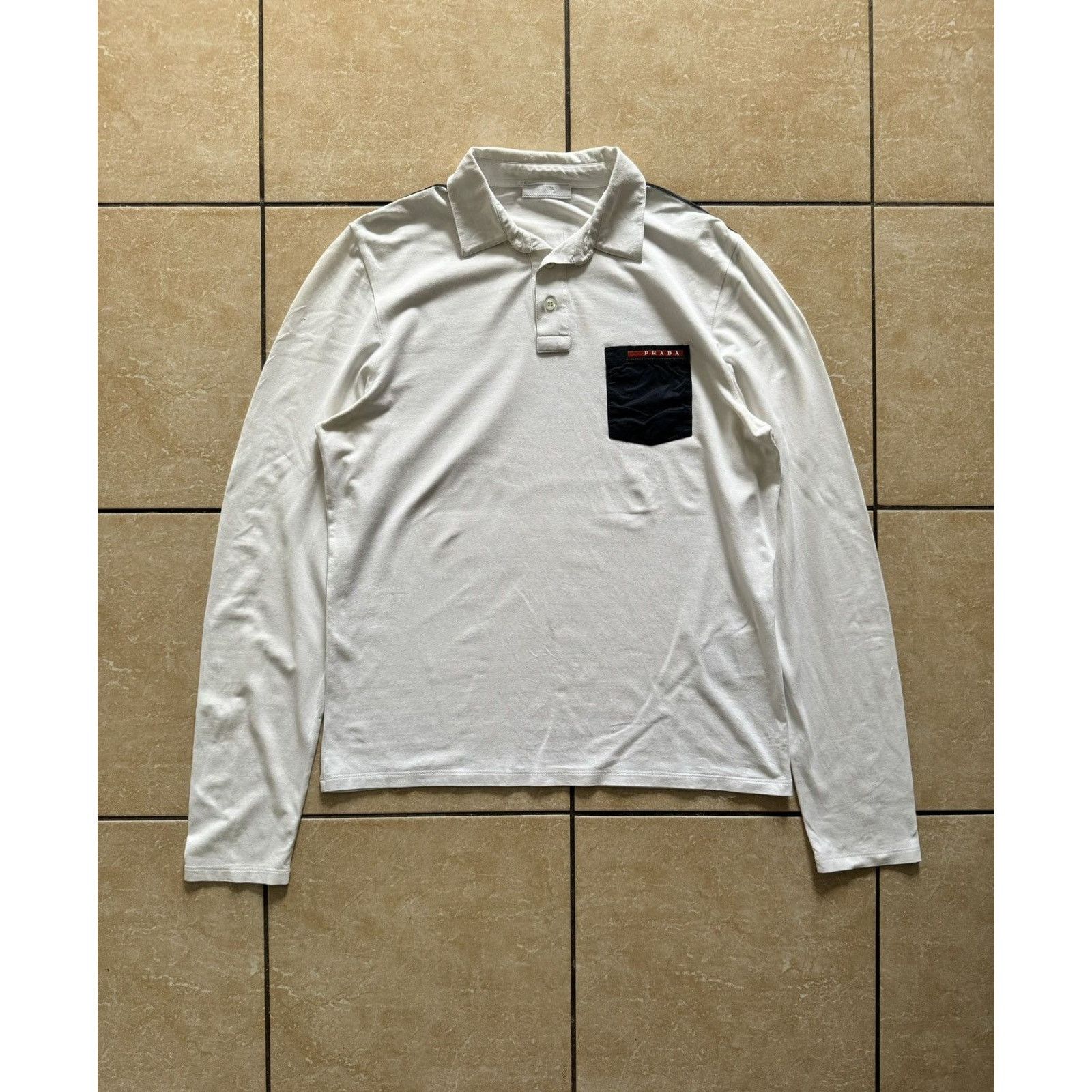 Prada Prada Linea Rossa Nylon Shoulder Pocket Longsleeve Size US M / EU 48-50 / 2 - 4 Thumbnail