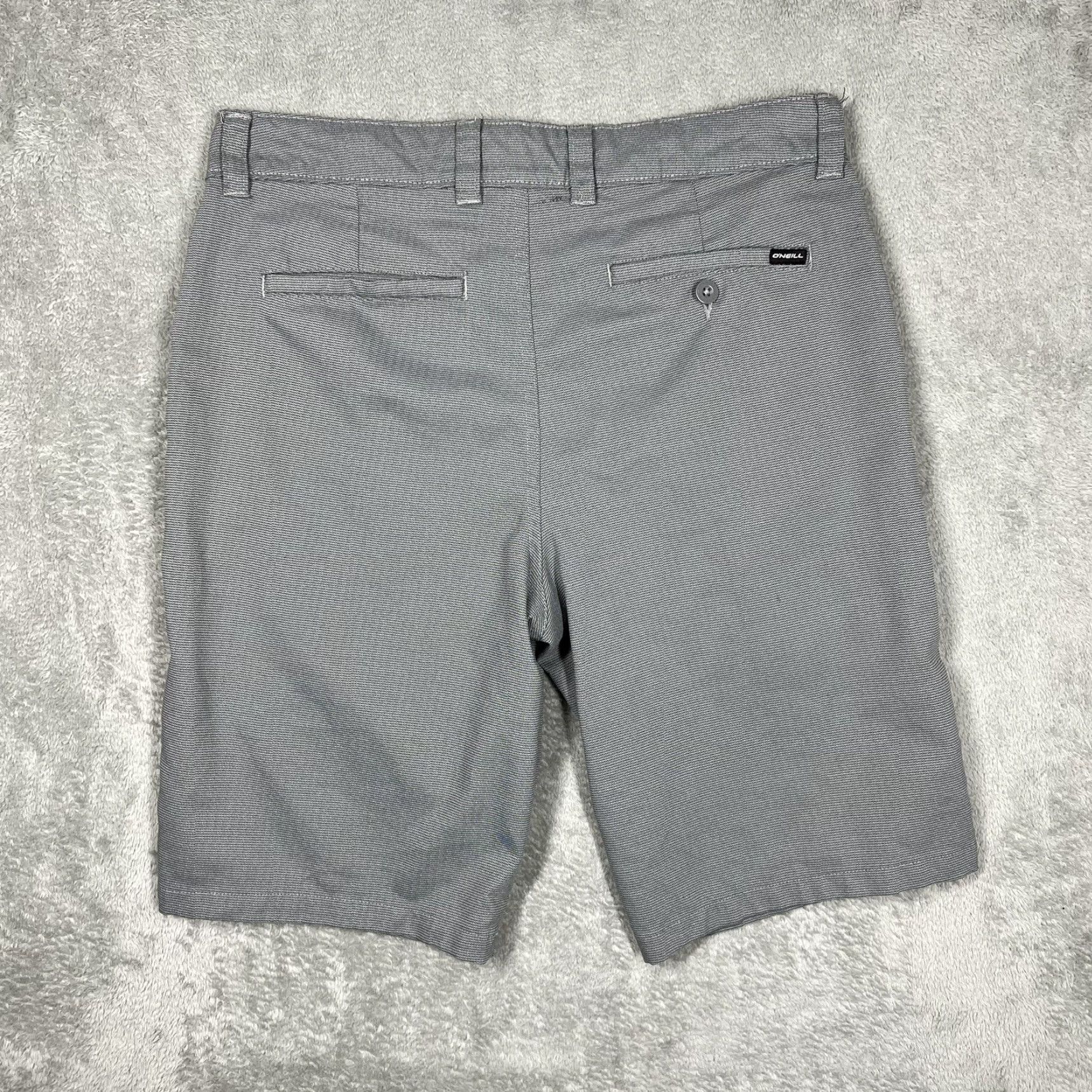 O'Neill O'Neill Chino Shorts Mens 30 Gray Relaxed 9” Inseam Cotton Woven Casual Flat Front Modern Classic Boys? Size US 30 / EU 46 - 6 Thumbnail