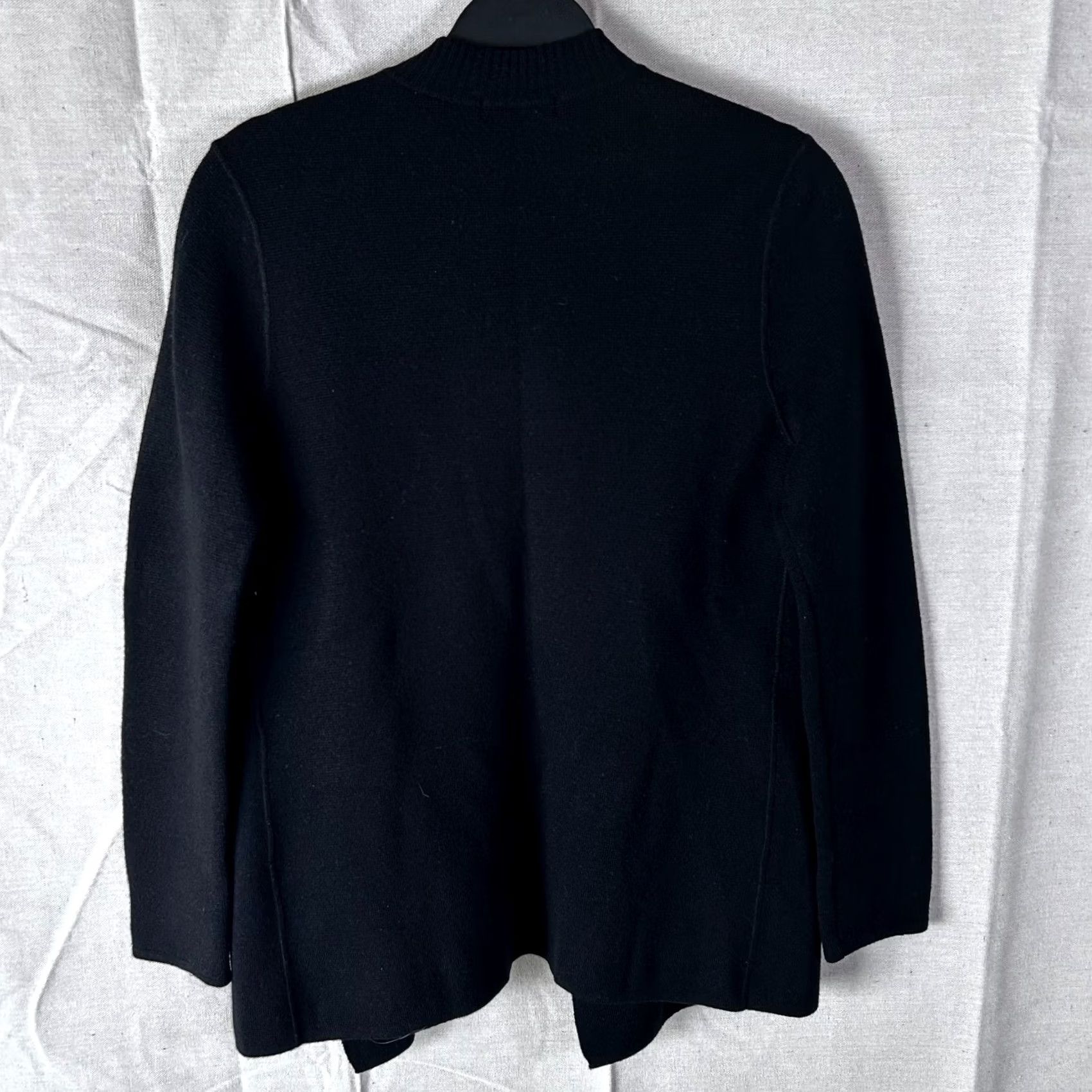 Lord & Taylor VINTAGE Lord & Taylor Cardigan Black Small Open Front Merino Wool Knit Cardigan Women Knitwear Ready-to-Wear Guys Lady? Size S / US 4 / IT 40 - 3 Thumbnail