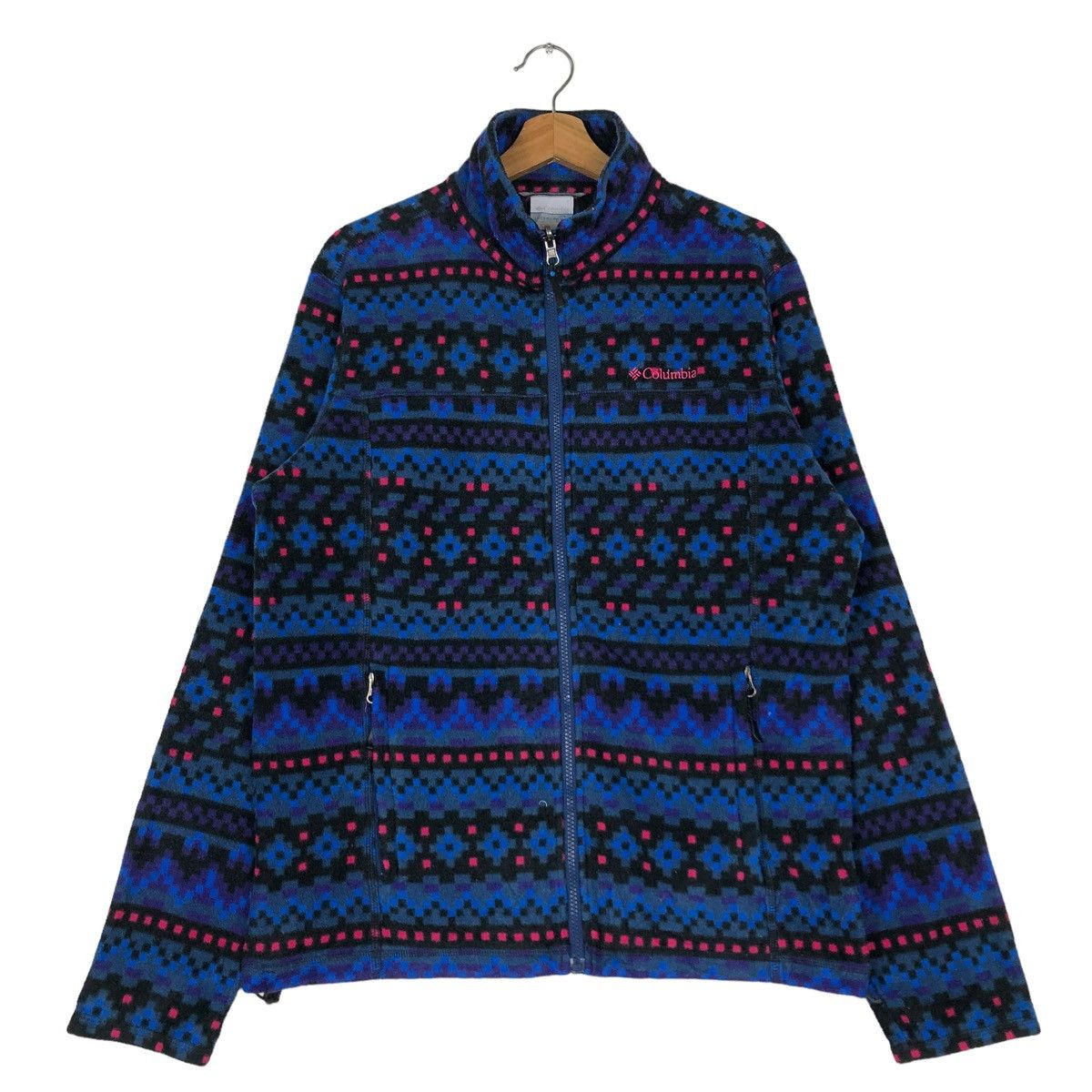 Japanese Brand 🔥VINTAGE FLEECE JACKET AZTEC NATIVE NAVAJO COLUMBIA Size US L / EU 52-54 / 3 - 1 Thumbnail
