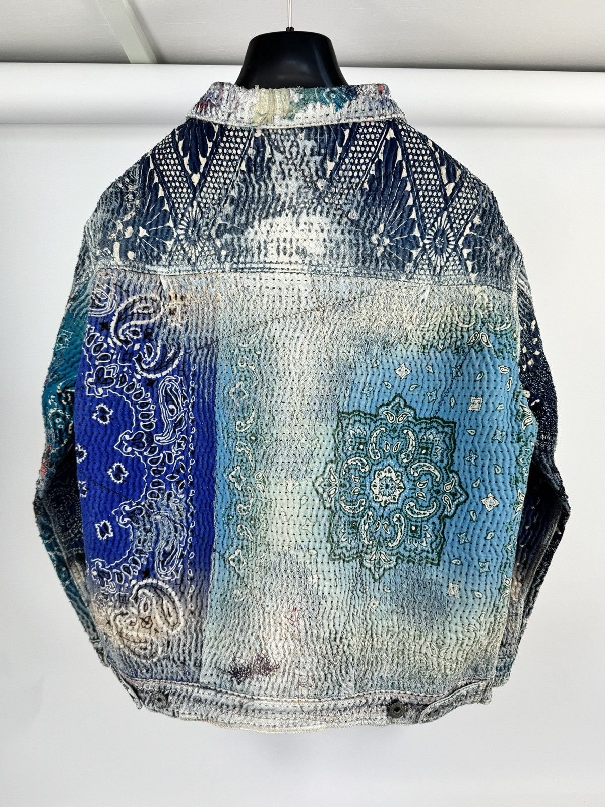 Proleta Re Art #781 BANDANA PRINT DENIM JACKET RRP $7,650 Size US M / EU 48-50 / 2 - 4 Thumbnail