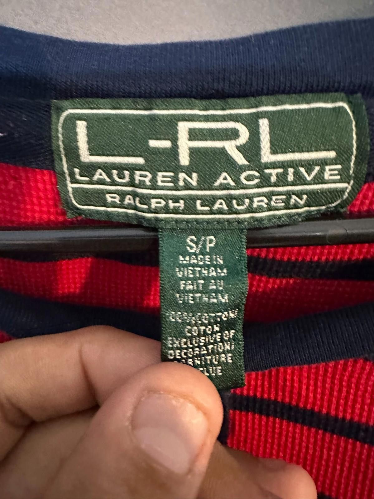 Designer Ralph Lauren Activewear S/P Red Navy Stripe-long sleeve Size S / US 4 / IT 40 - 7 Thumbnail