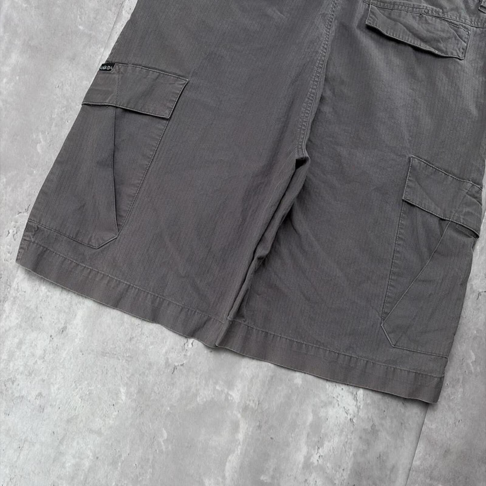 Gotcha Vintage Grey Gotcha Surf Grunge Gothic Baggy Cargo Shorts Size US 36 / EU 52 - 4 Thumbnail