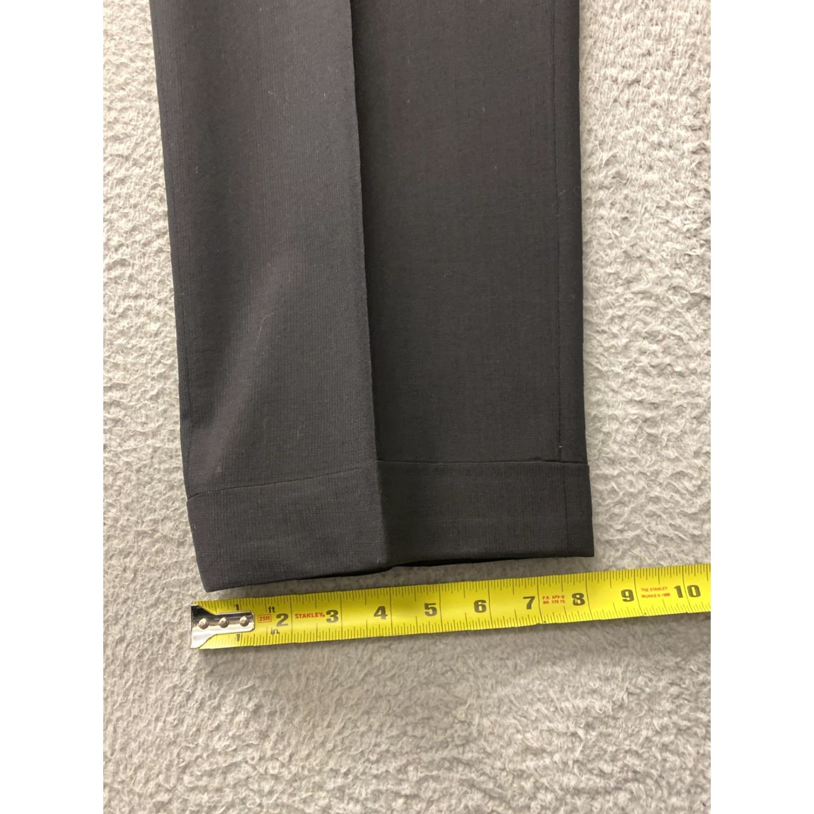 Zanella Zanella Duncan Pleated Dress Pants Mens 36x32 Wool Black Size US 36 / EU 52 - 5 Thumbnail