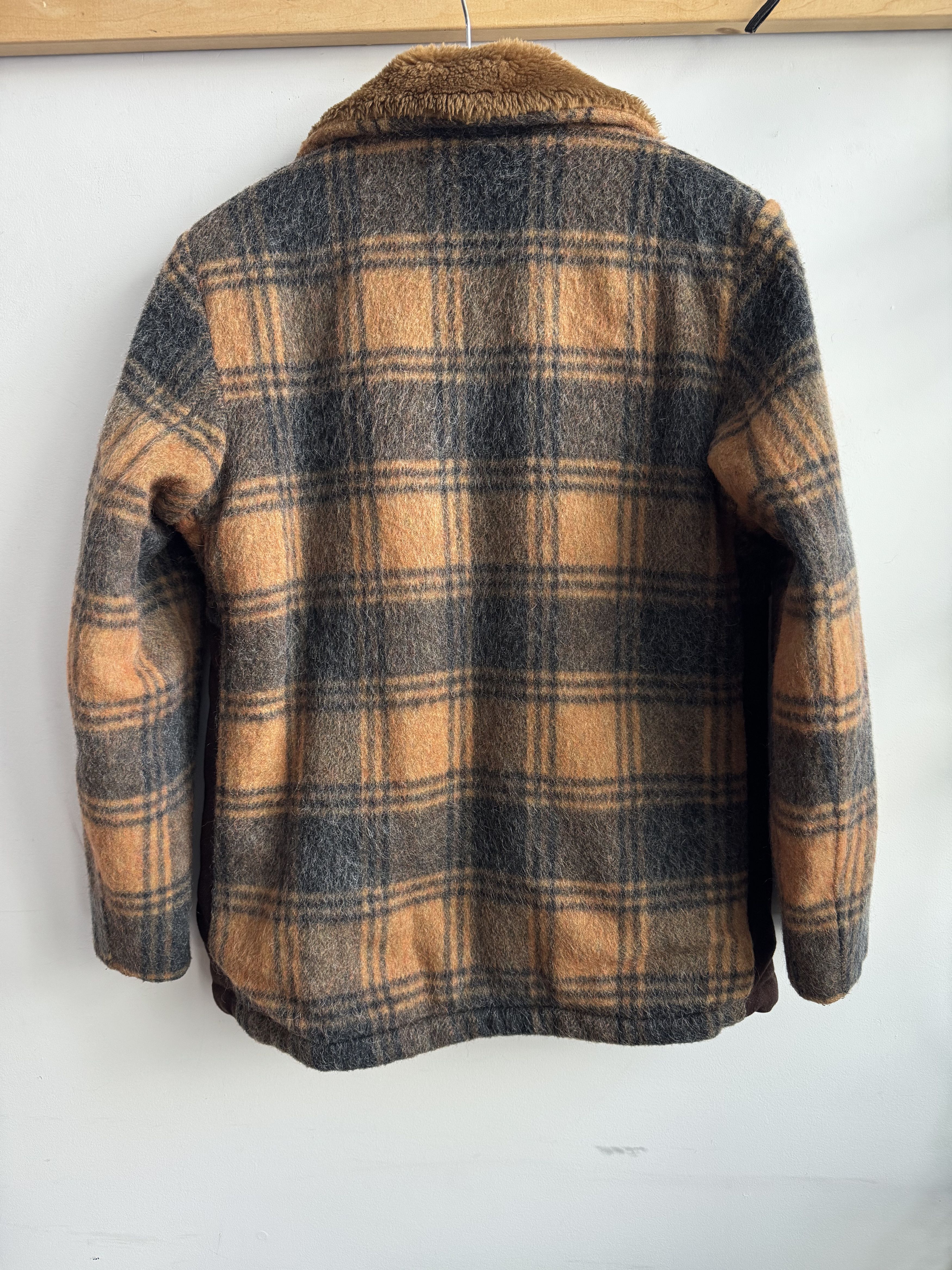 Vintage 70/80s Big Ben Plaid Sherpa Jacket Size 42 Size M / US 6-8 / IT 42-44 - 2 Thumbnail