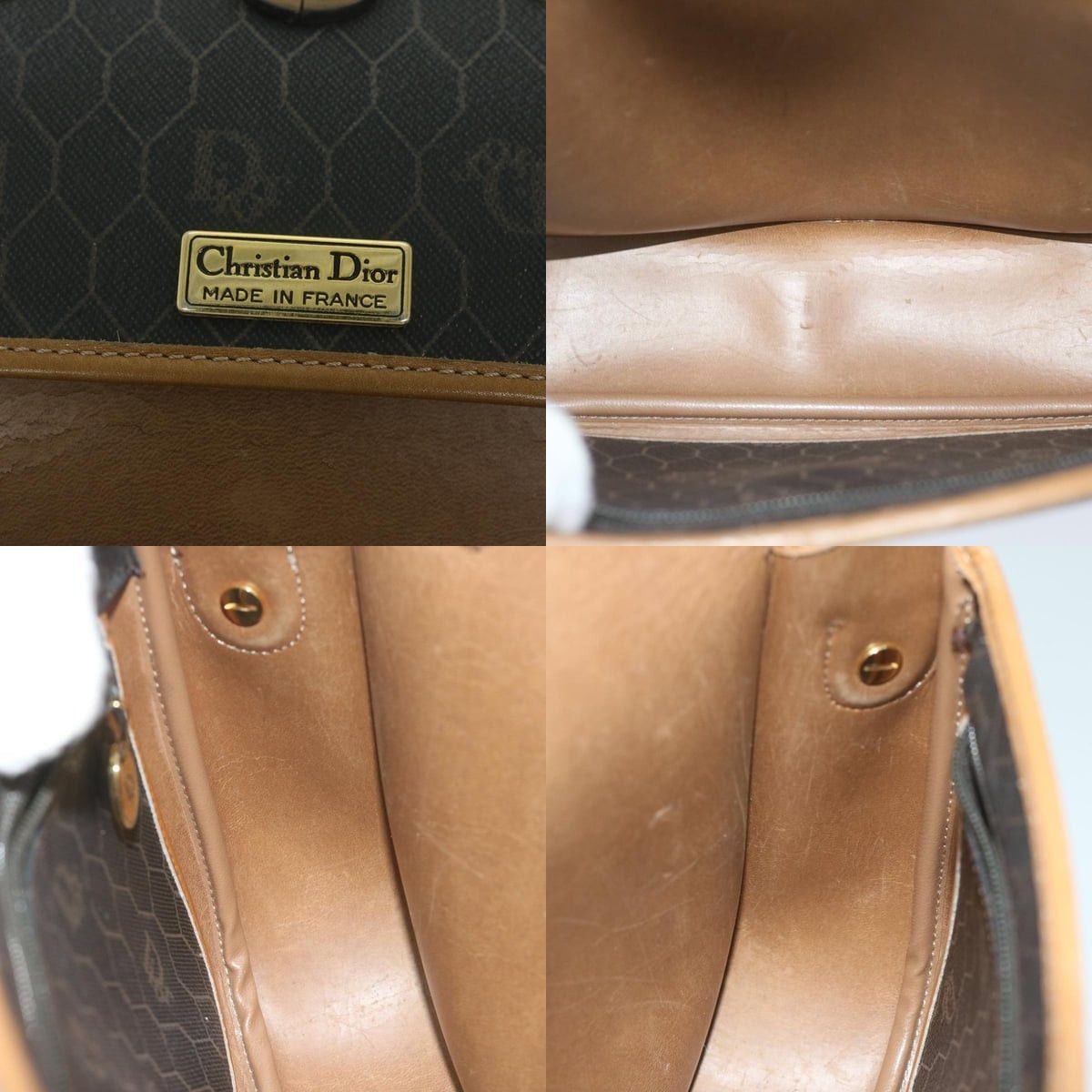 Dior DIOR Honeycomb Canvas Shoulder Bag Pvc Black Size ONE SIZE - 11 Thumbnail