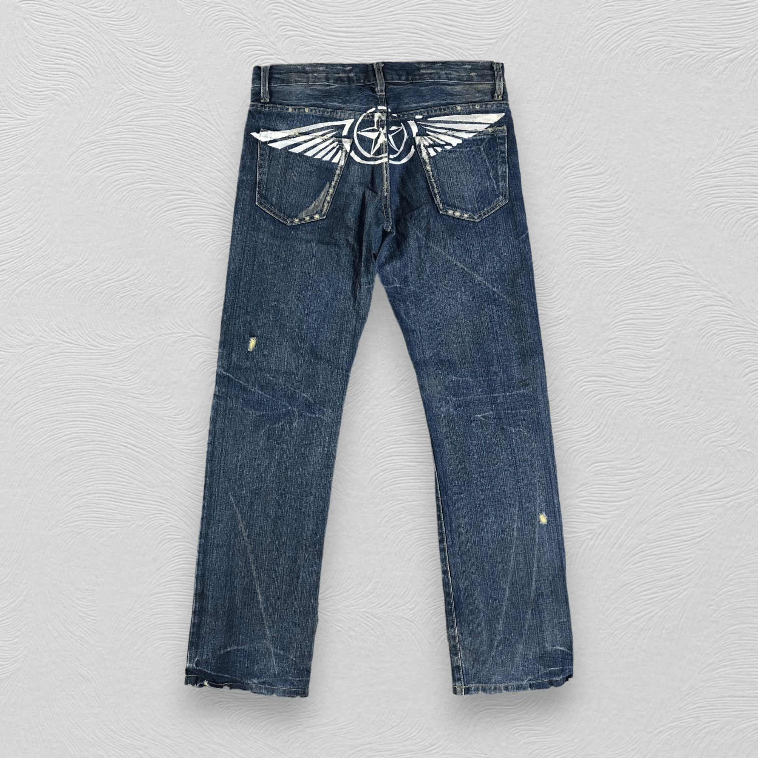 Japanese Brand Japanese Brand Point Loma Jeans Patchwork Denim KJ2299 Size US 32 / EU 48 - 2 Thumbnail