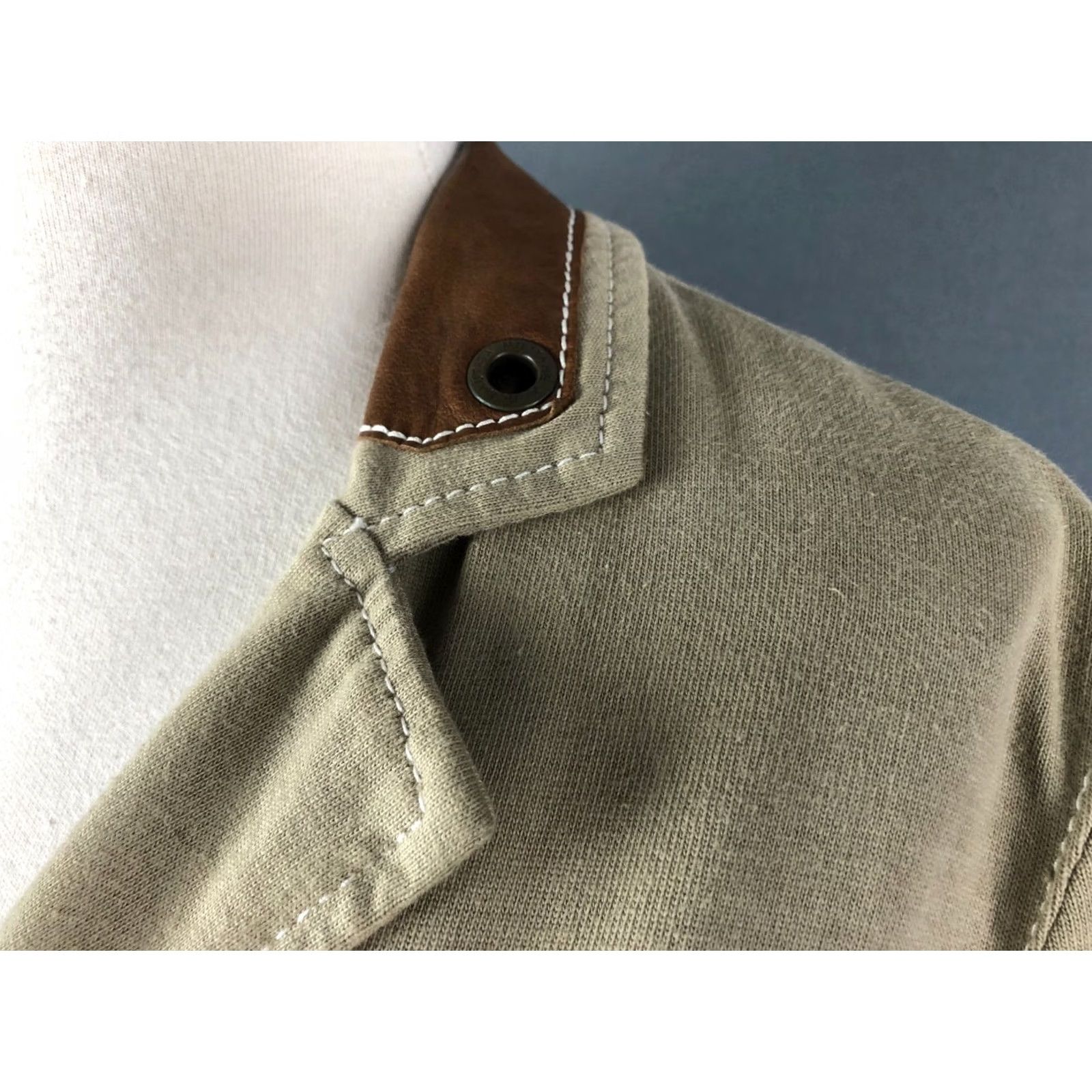 Aeronautica Militare Aeronautica Militare Blazer Shirt Womens 40 Khaki Cotton Single-Breasted Size S / US 4 / IT 40 - 6 Thumbnail